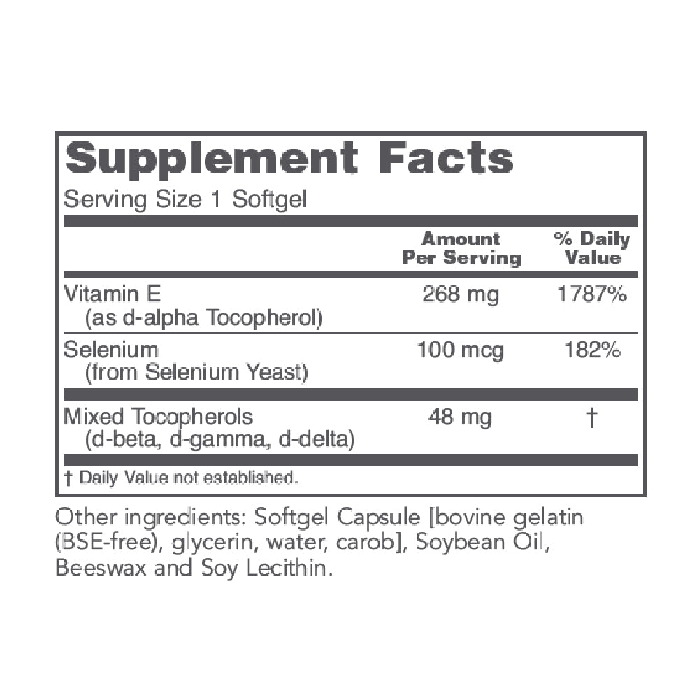 Protocol for Life Balance, E-400 268 mg (400 IU), 120 Softgels Supplement Protocol For Life Balance