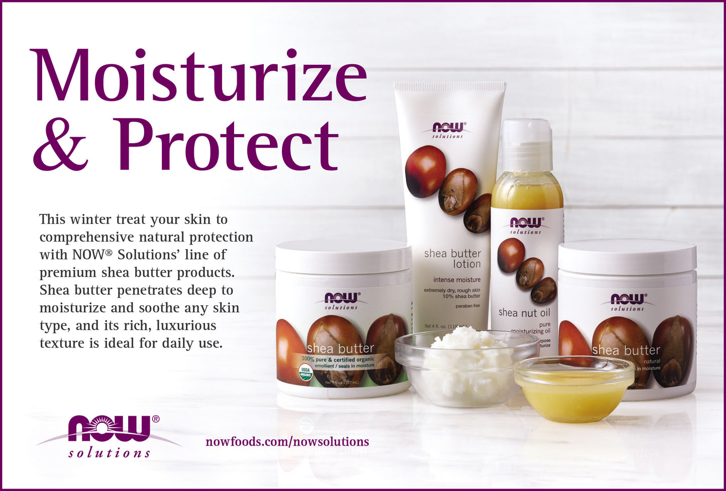 NOW Solutions, Certified Organic Shea Butter, Moisturizer For Rough And Dry Skin, 7-Ounce (207ml) - Bloom Concept
