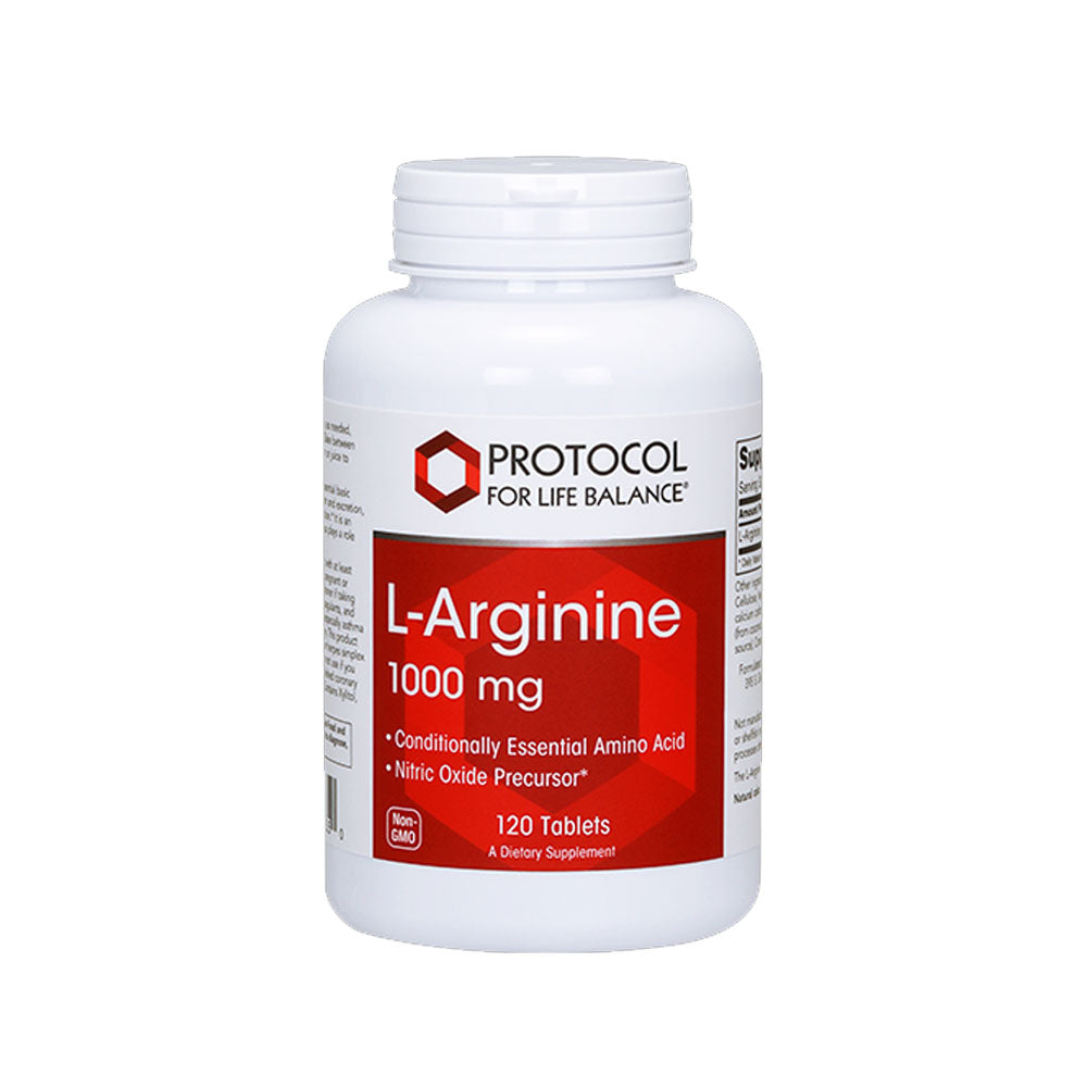 Protocol for Life Balance, L-Arginine, 1,000 mg, 120 Tablets Supplement Protocol For Life Balance