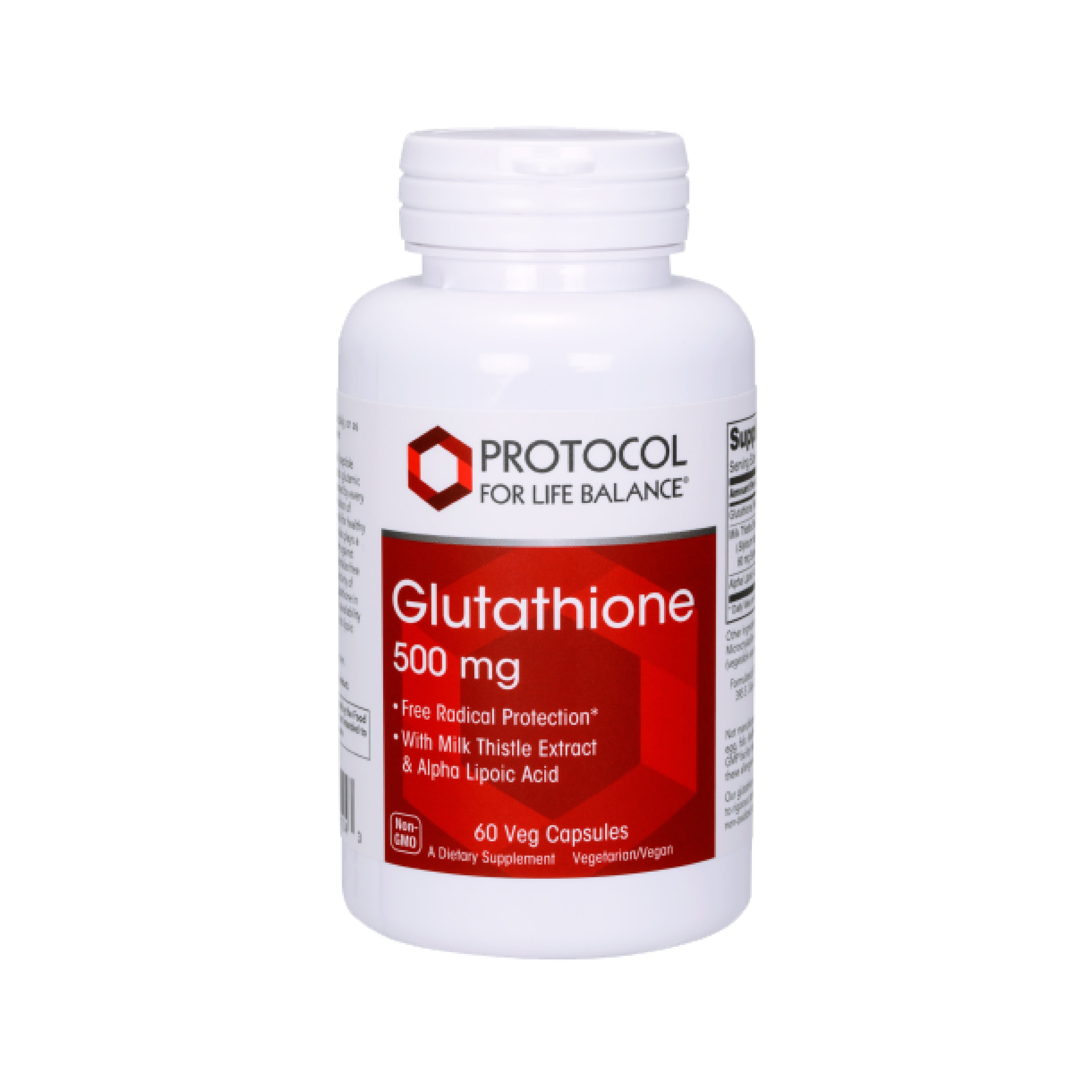 Protocol for Life Balance, Glutathione, 500 mg, 60 Veg Capsules Vitamins & Supplements Protocol For Life Balance
