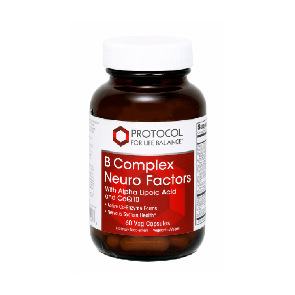 Protocol for Life Balance, B Complex Neuro Factors, 60 Veg Capsules Vitamins & Supplements Protocol For Life Balance