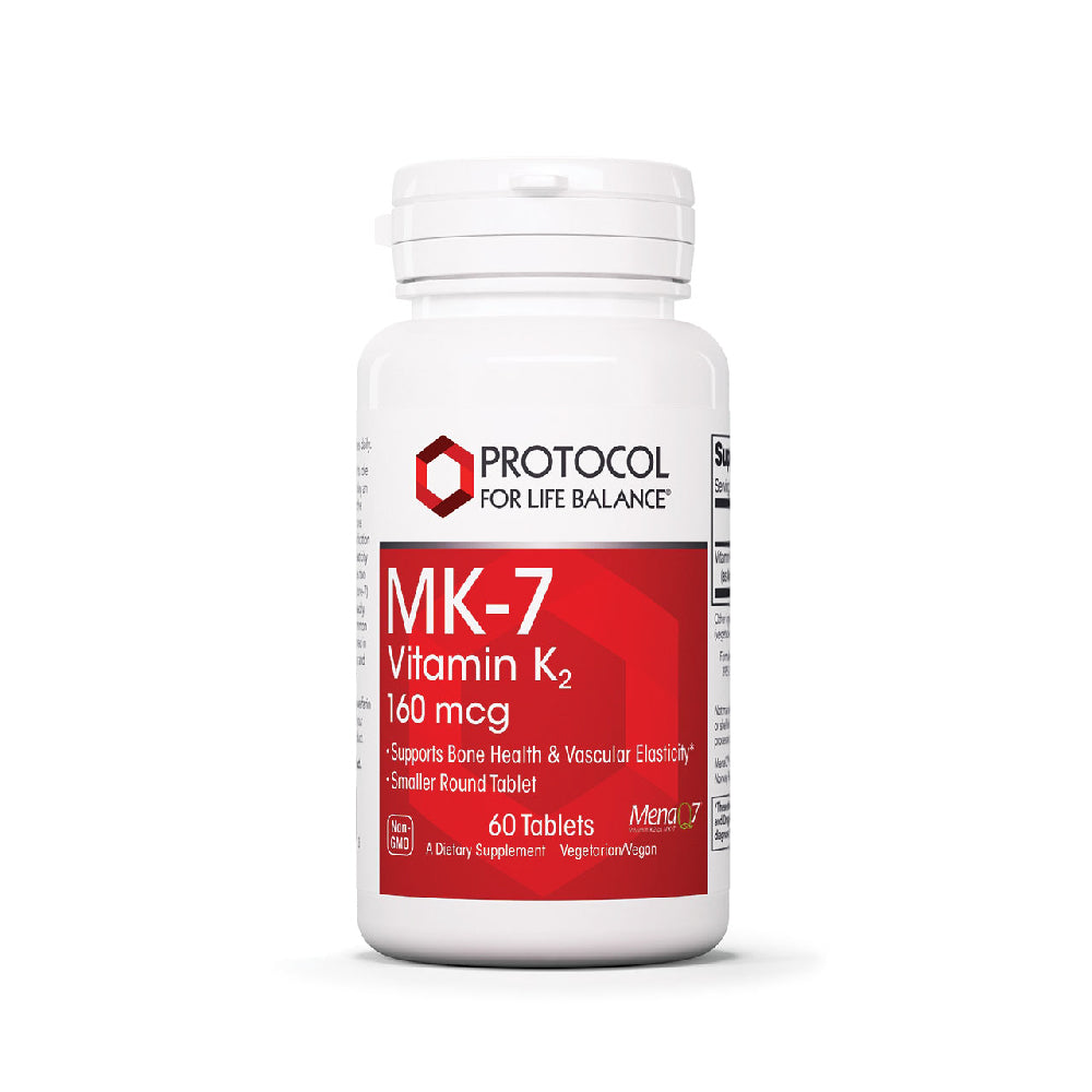 Protocol for Life Balance, MK-7 Vitamin K2, 160 mcg, 60 Tablets Bone & Teeth Structure Protocol For Life Balance