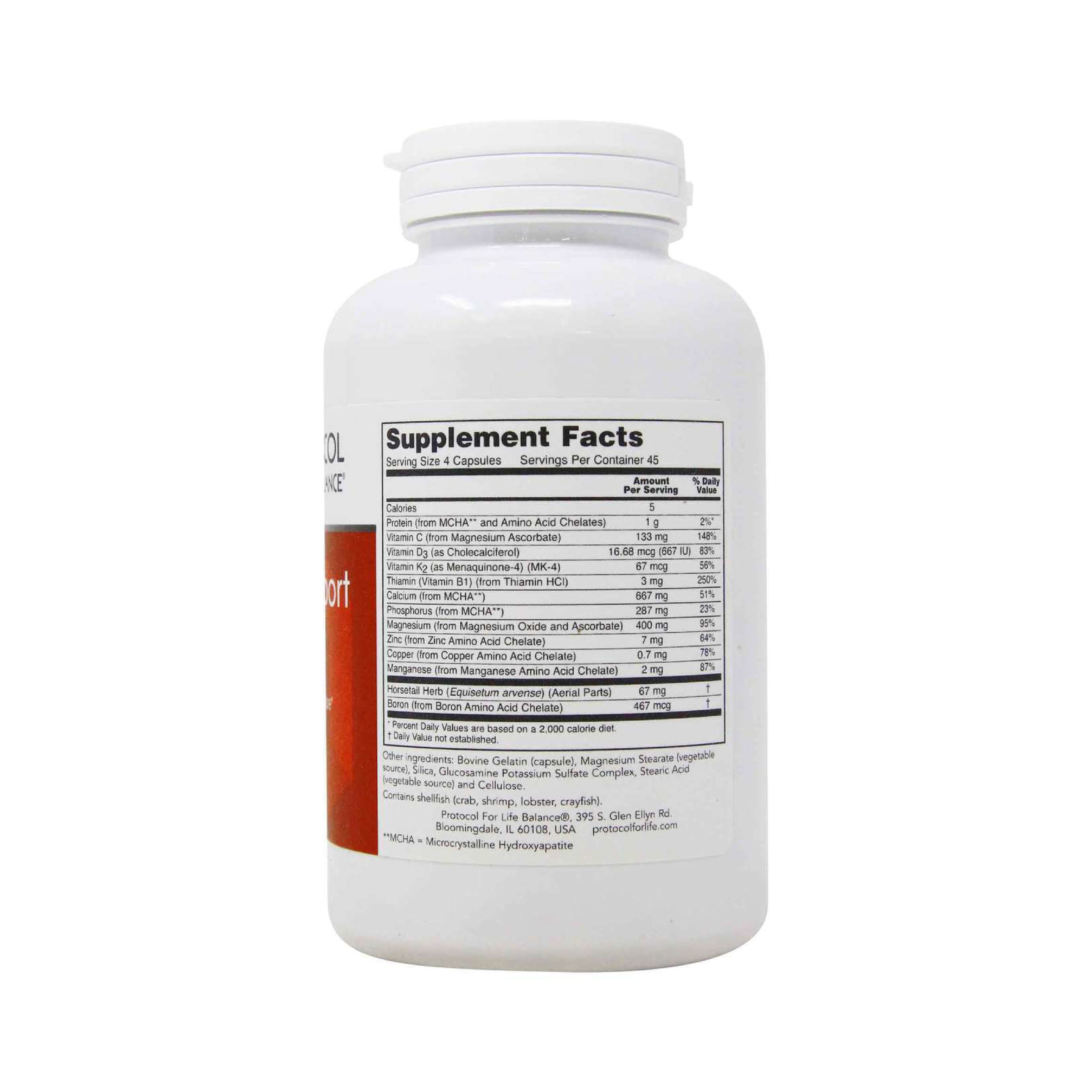 Protocol for Life Balance, Bone Support Formula, 180 Capsules Bone & Teeth Structure Protocol For Life Balance