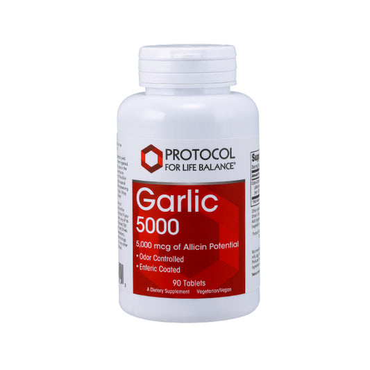 Protocol for Life Balance, Garlic 5000, 5,000 mcg, 90 Tablets - Bloom Concept