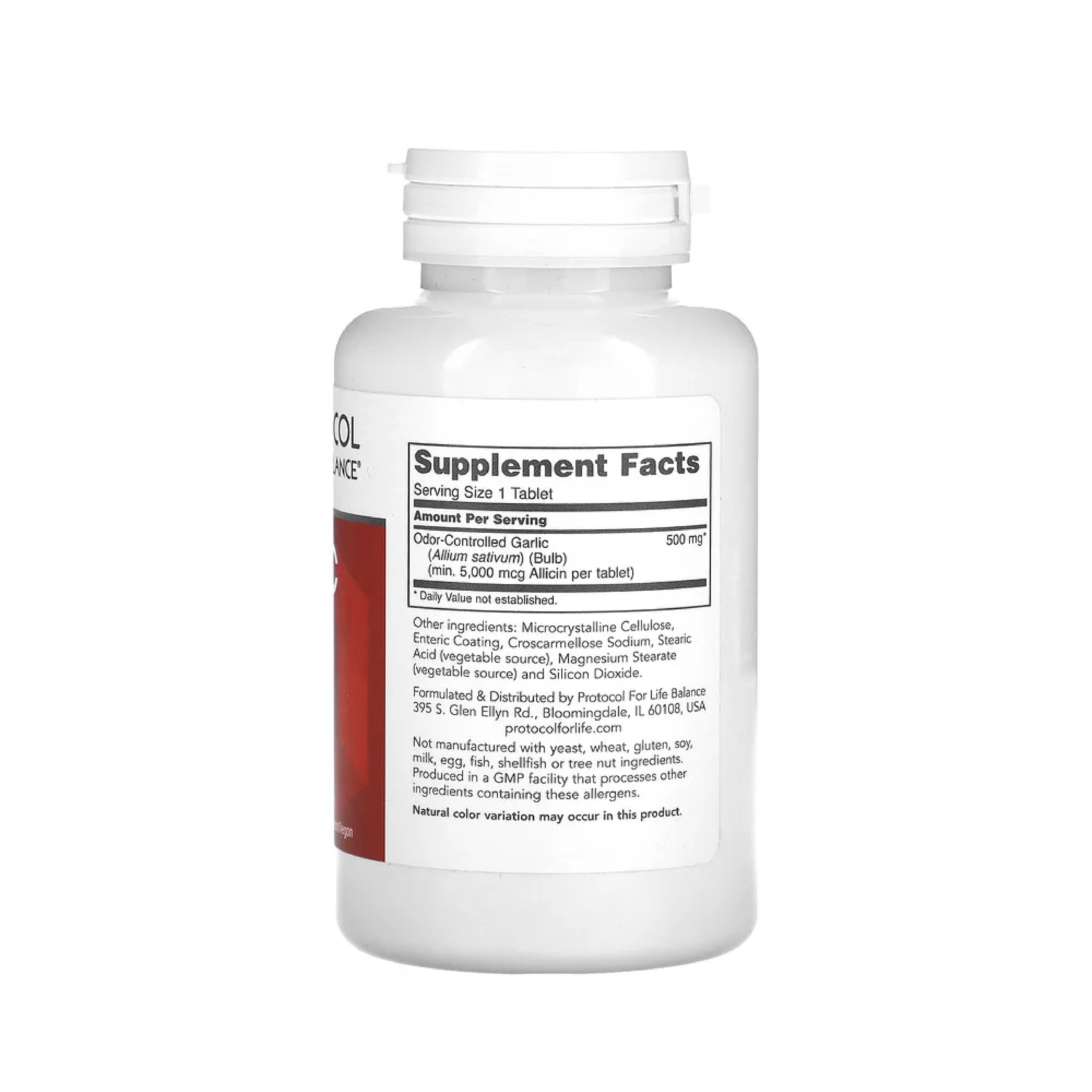 Protocol for Life Balance, Garlic 5000, 5,000 mcg, 90 Tablets Vitamins & Supplements Protocol For Life Balance
