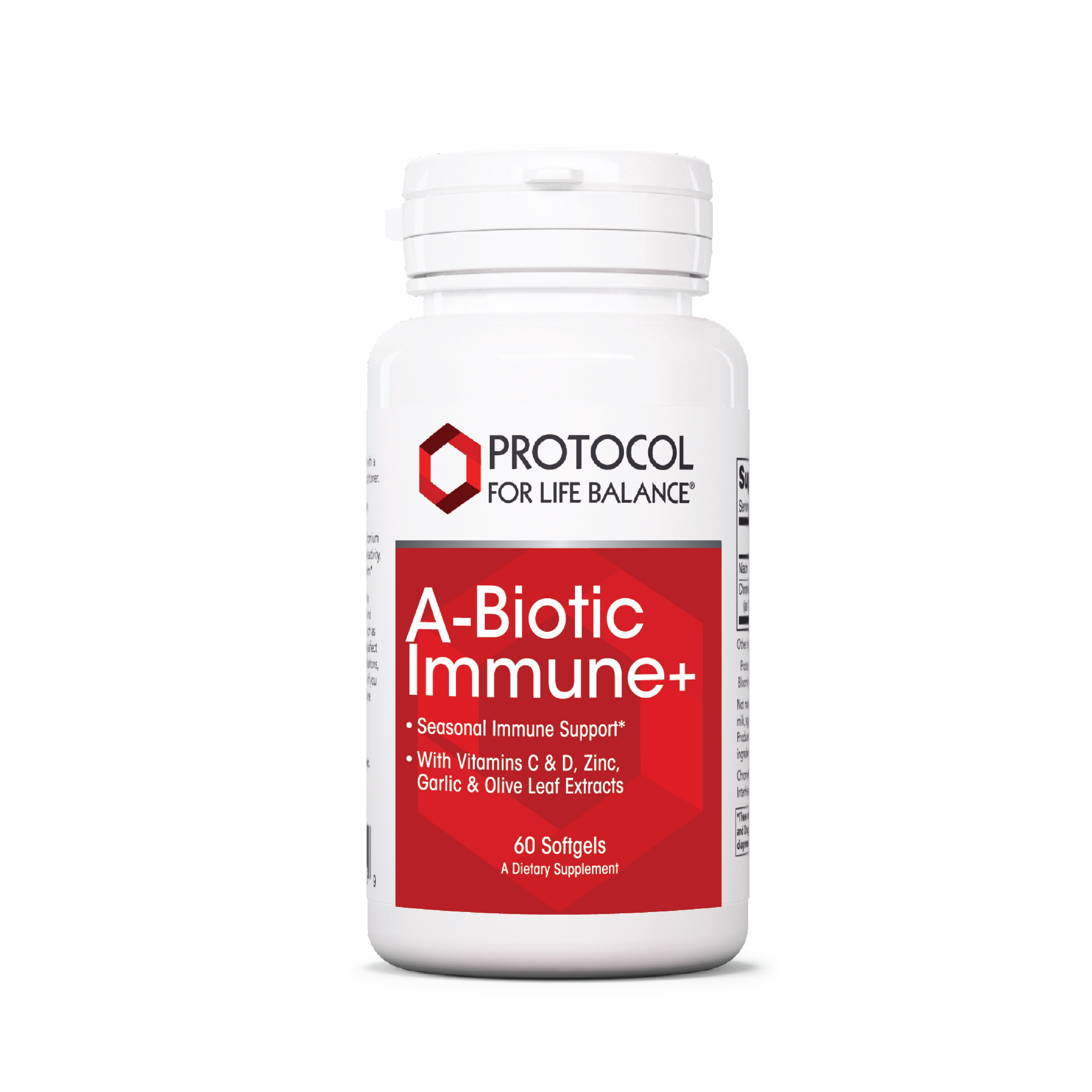 Protocol for Life Balance, A-Biotic Immune+, 60 Softgels Protocol For Life Balance