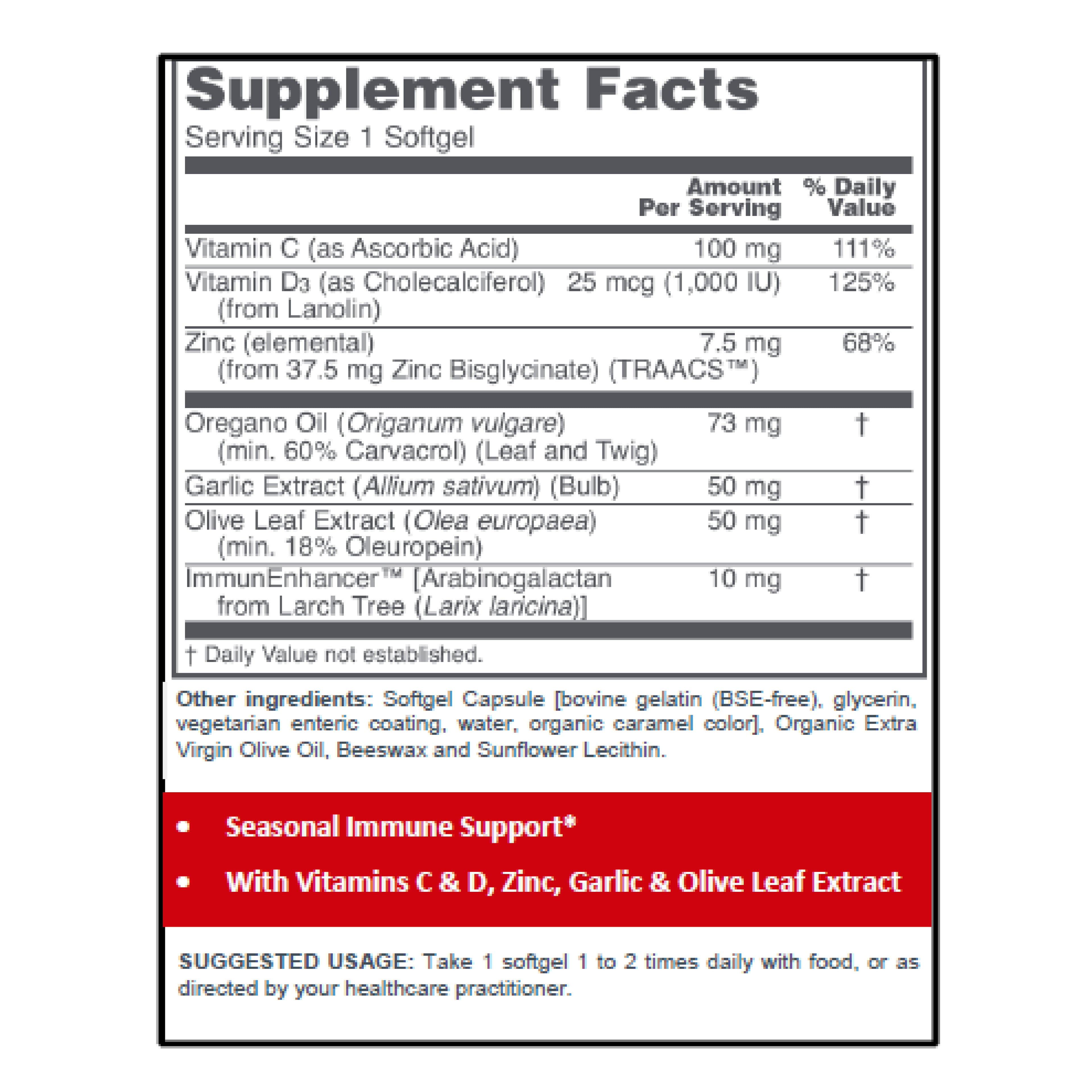Protocol for Life Balance, A-Biotic Immune+, 60 Softgels Protocol For Life Balance