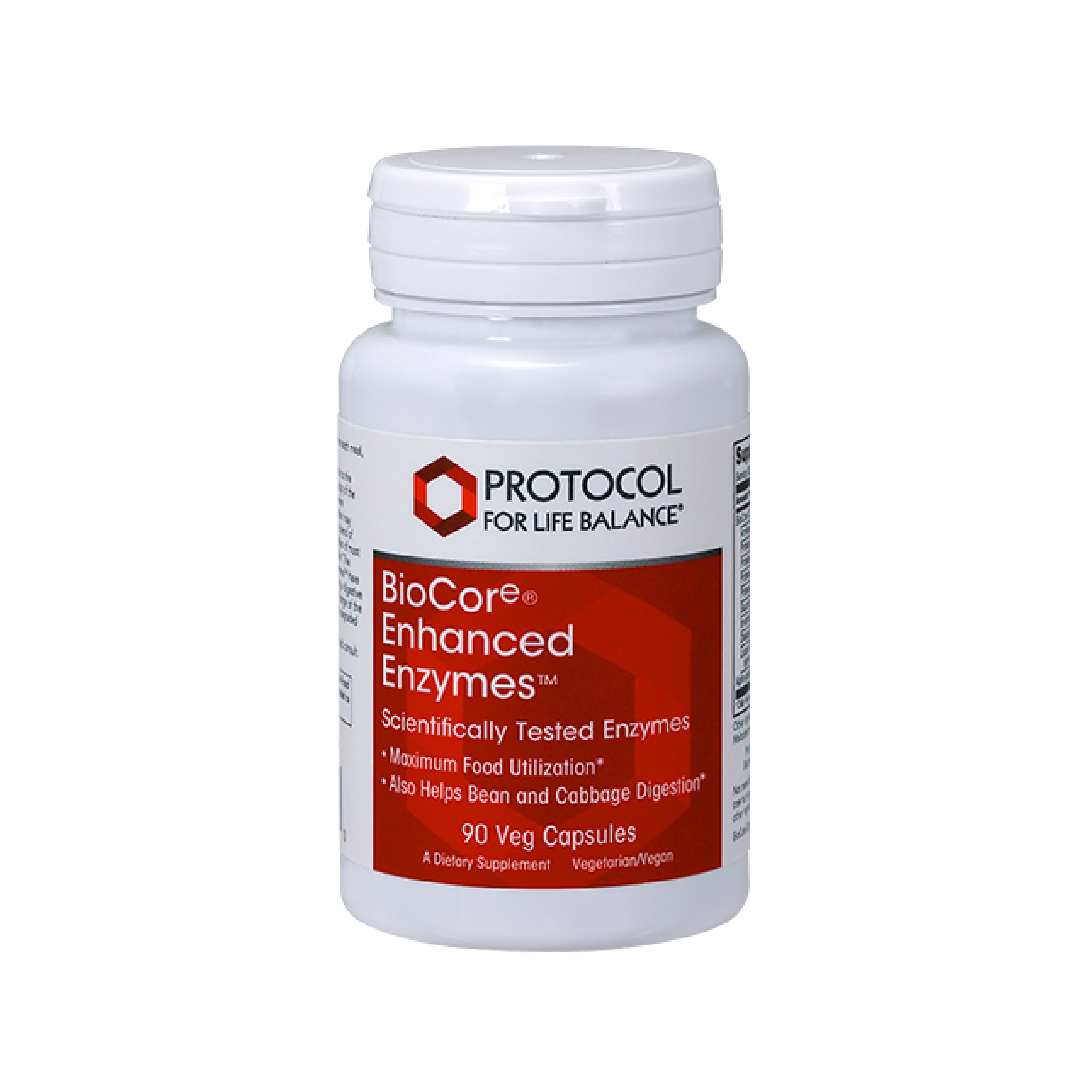 Protocol for Life Balance, BioCore Enhanced Enzymes, 90 Veg Capsules Vitamins & Supplements Protocol For Life Balance