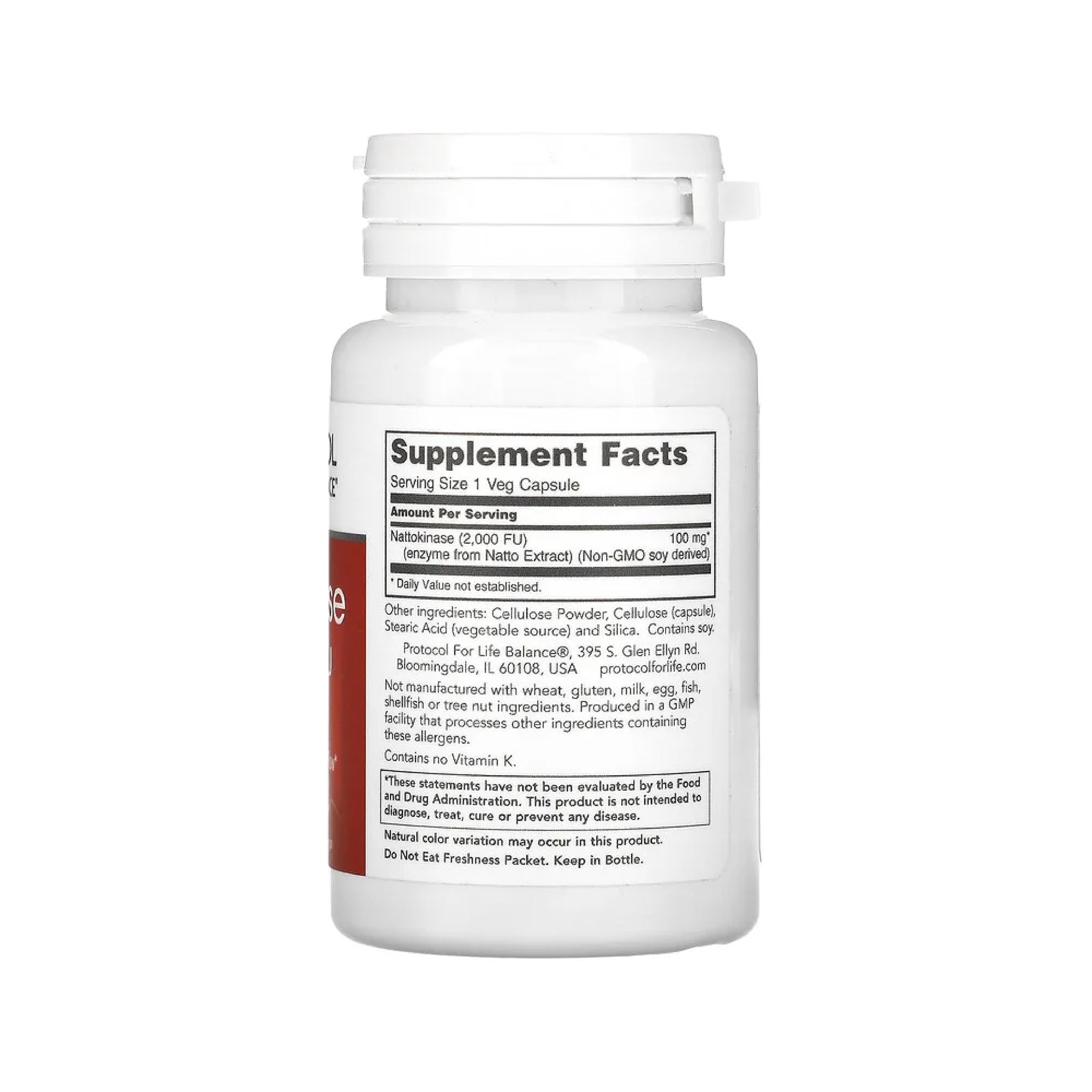 Protocol for Life Balance, Nattokinase, 60 Veg Capsules Vitamins & Supplements Protocol For Life Balance