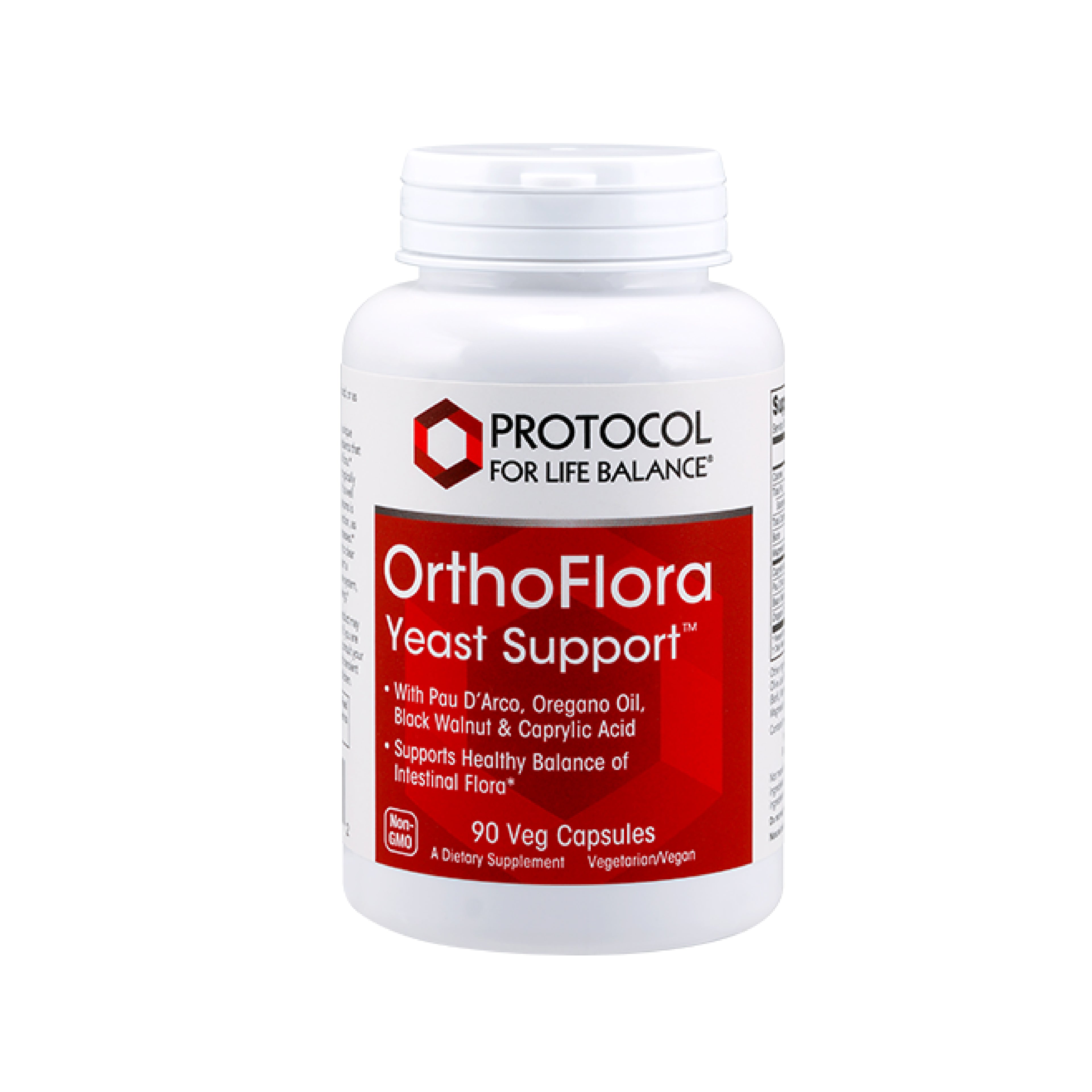 Protocol for Life Balance, OrthoFlora Yeast Support, 90 Veg Capsules Vitamins & Supplements Protocol For Life Balance