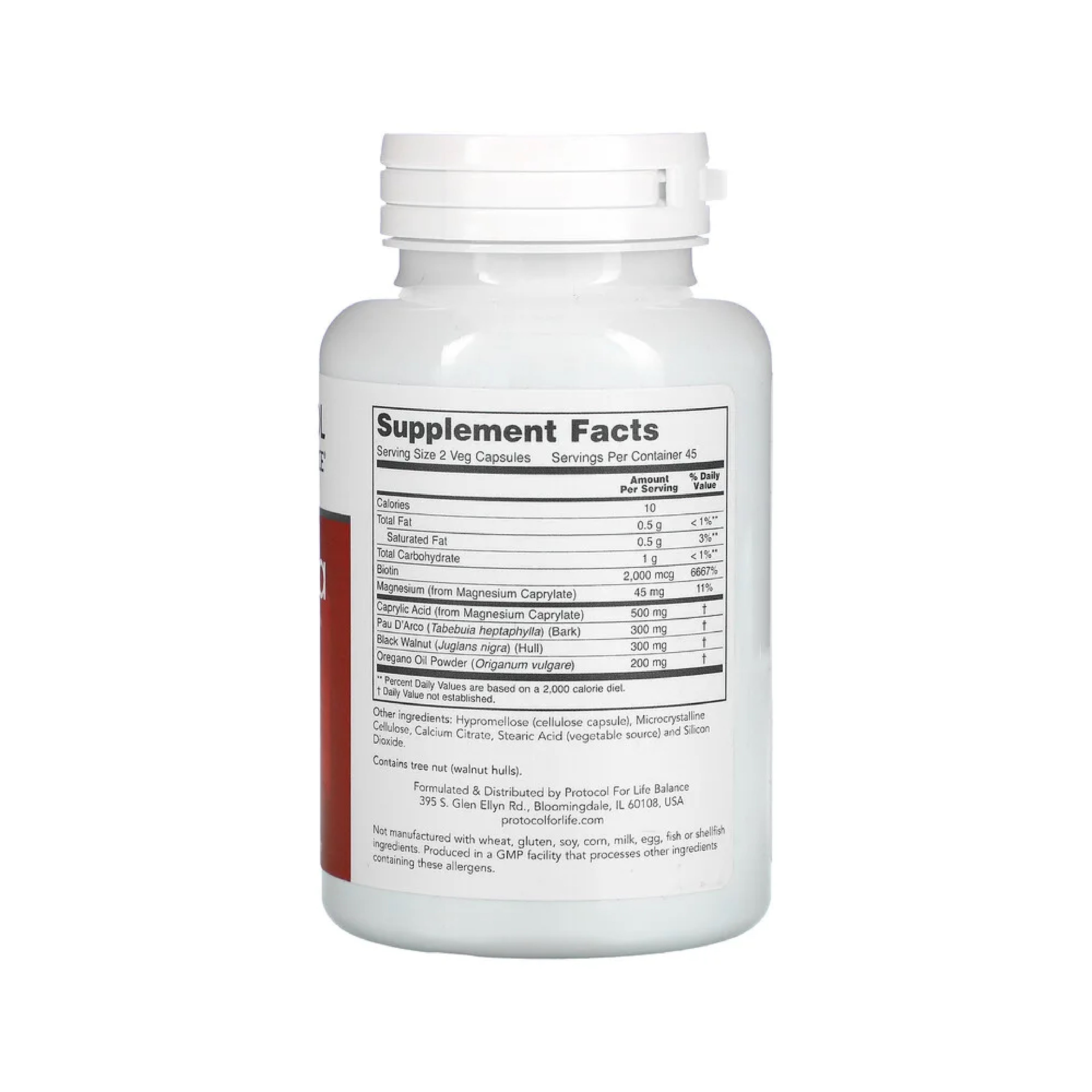 Protocol for Life Balance, OrthoFlora Yeast Support, 90 Veg Capsules Vitamins & Supplements Protocol For Life Balance