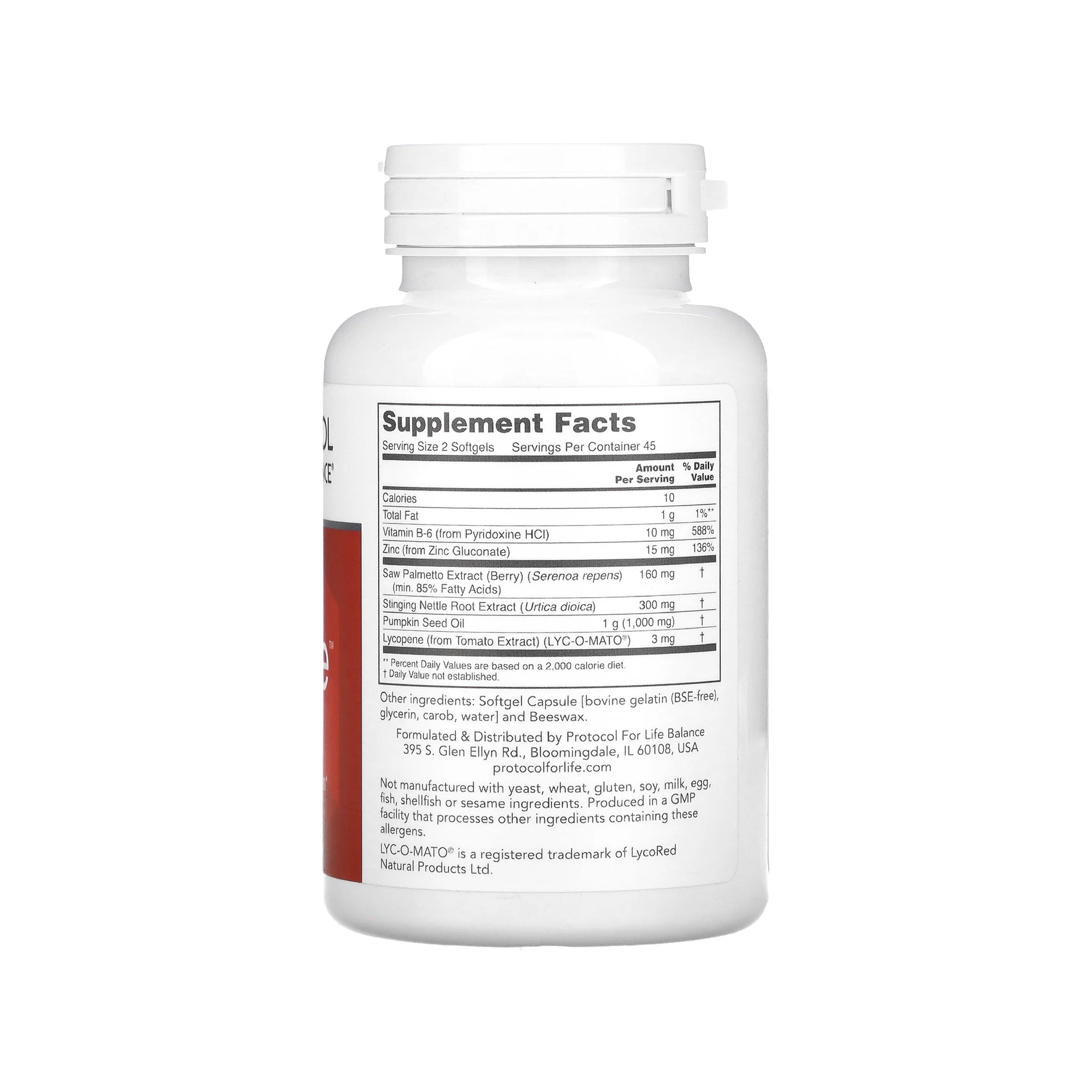 Protocol for Life Balance, Ortho Prostate, 90 Softgels Protocol For Life Balance