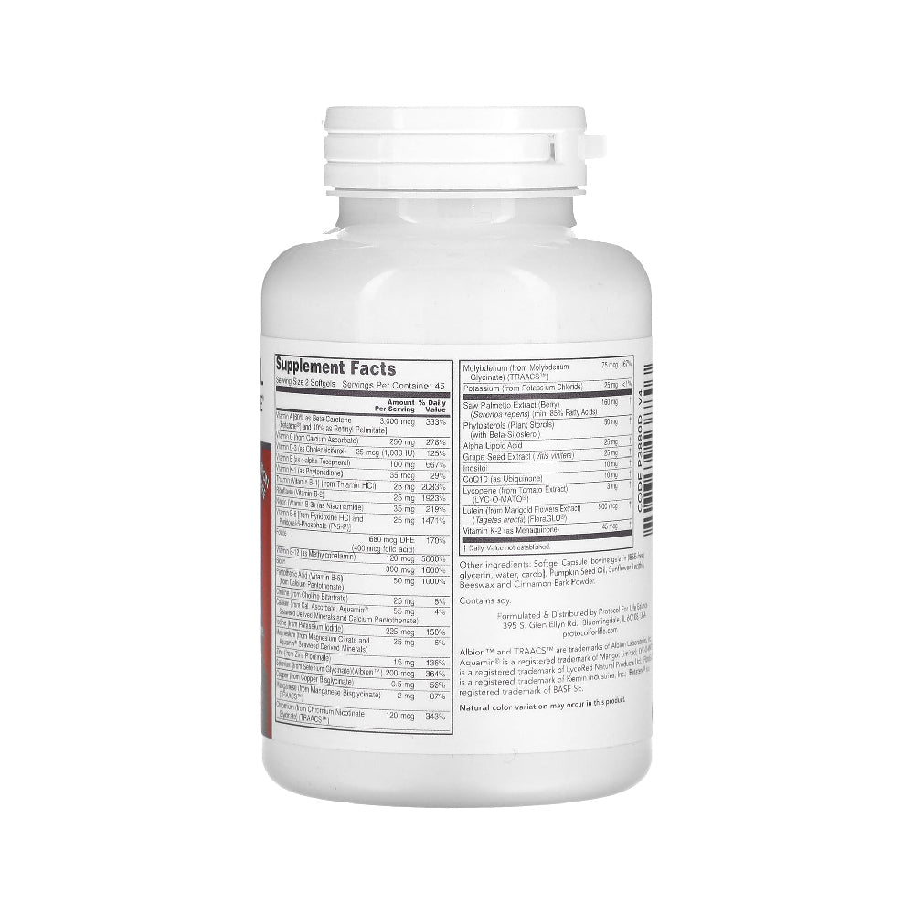 Protocol for Life Balance, Ortho Multi, Softgels for Men, 90 Softgels Supplement Protocol For Life Balance