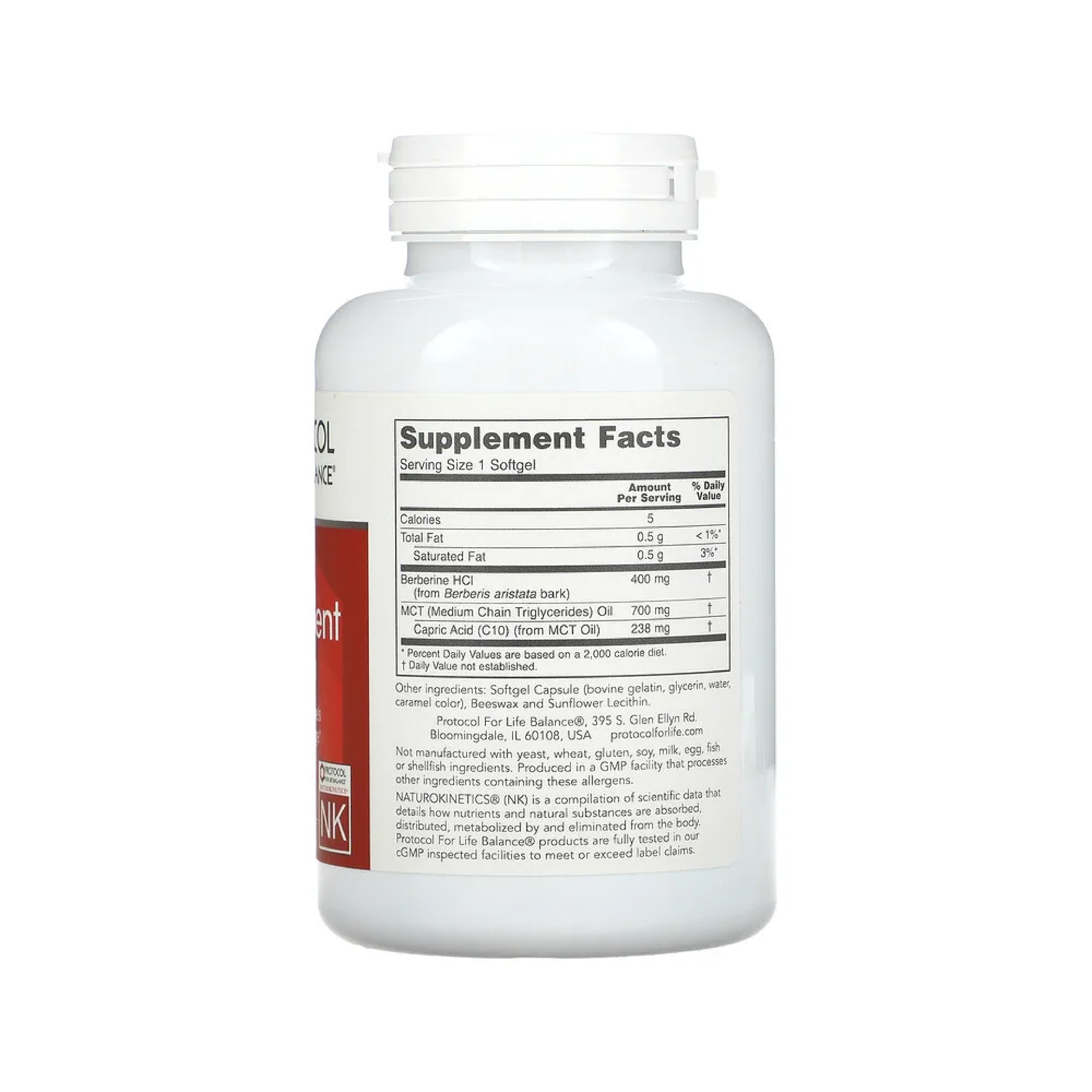 Protocol for Life Balance, Glucose Management with Berberine HCl, 90 Softgels Vitamins & Supplements Protocol For Life Balance
