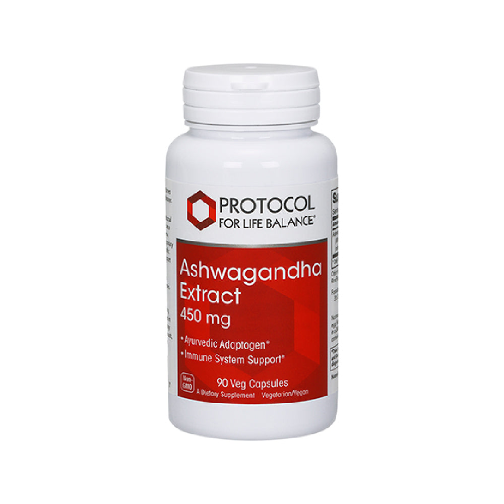 Protocol for Life Balance, Ashwagandha Extract, 450 mg , 90 Veg Capsules Protocol For Life Balance