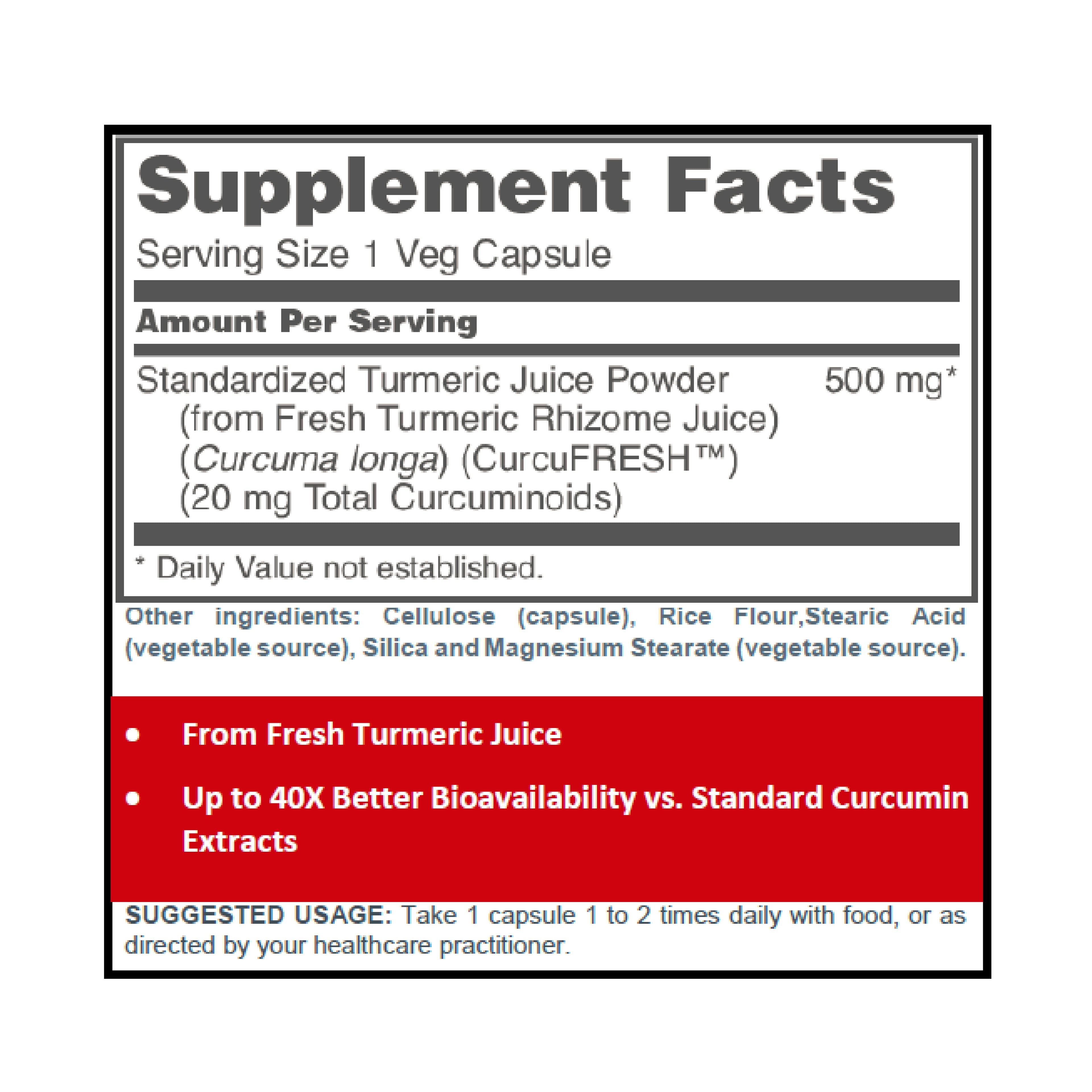 Protocol for Life Balance, CurcuFRESH, 60 Veg Capsules Curcumin Protocol For Life Balance