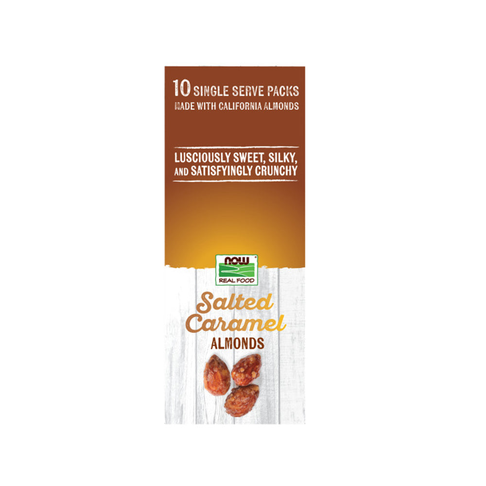 NOW Foods, Salted Caramel Almonds, Crafted in Small Batches, 10 Single Packets Natural Foods NOW Foods USA