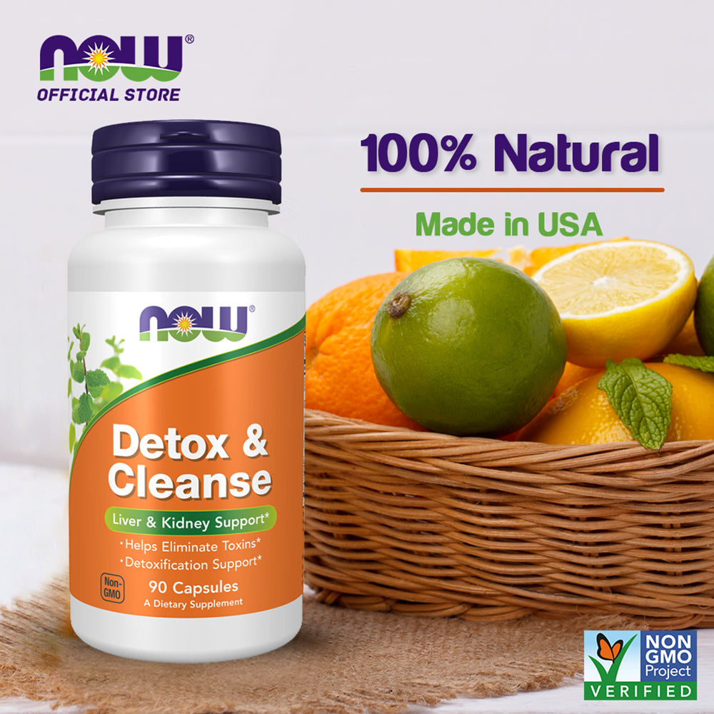 NOW Supplements, Detox and Cleanse, Liver and Kidney Support, 90 Veg Capsules Vitamins & Supplements NOW Foods USA