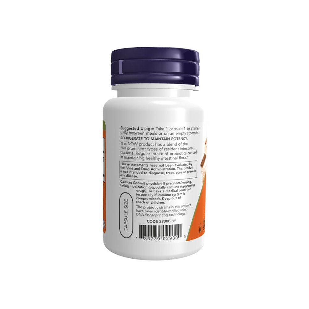 NOW Supplements, 8 Billion Acidophilus & Bifidus, Dairy, Soy and Gluten Free, Strain Verified, 60 Veg Capsules - Bloom Concept