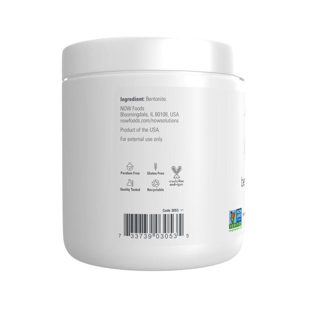 NOW Solutions, 11-Ounce (312 g)Bentonite Clay Powder, Pure Powder for Face and Body, Great for Oily Problem Skin, - Bloom Concept
