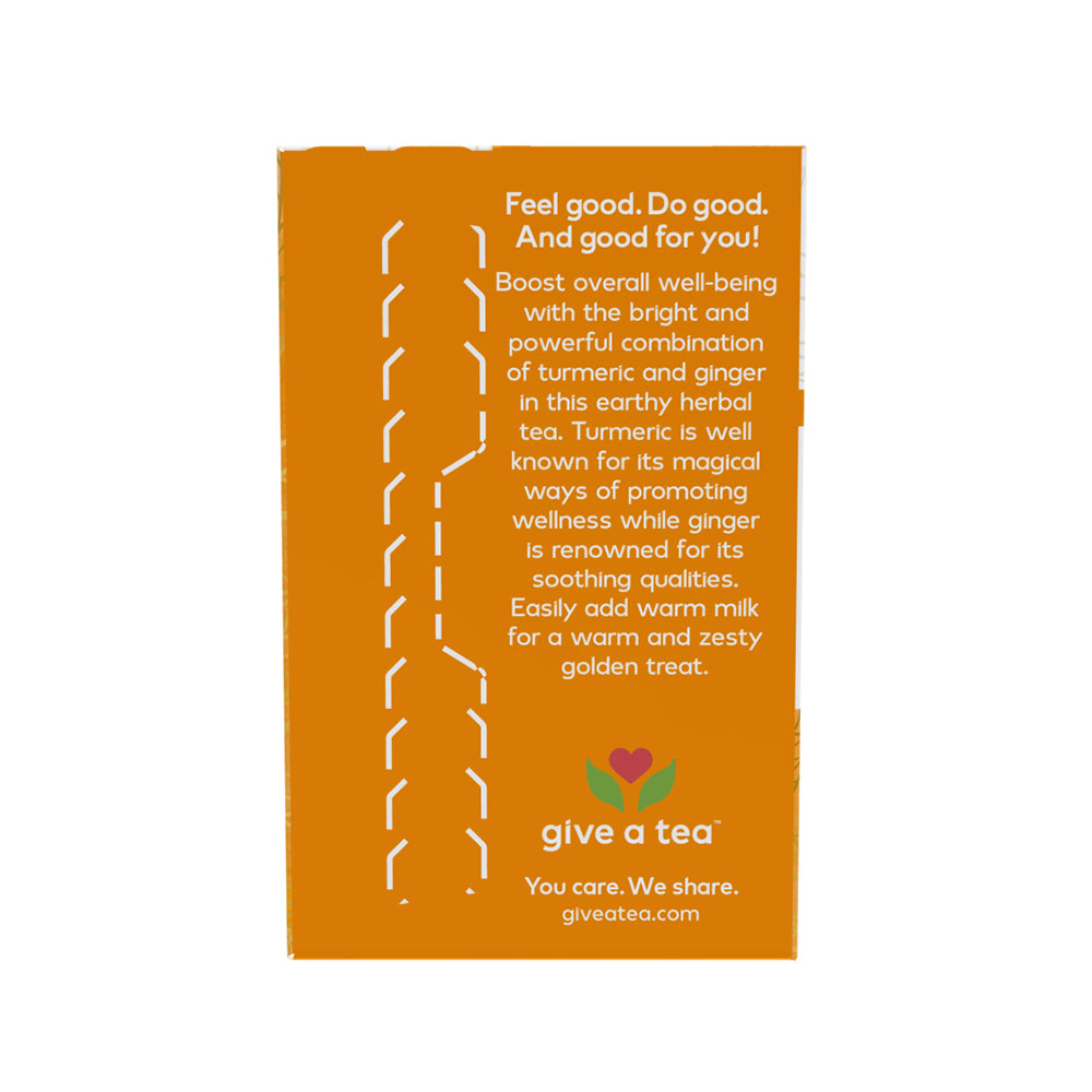 NOW Give a Tea, Organic Turmeric Ginger, Caffeine Free, 24 Tea Bags, 1.7 oz (48 g)