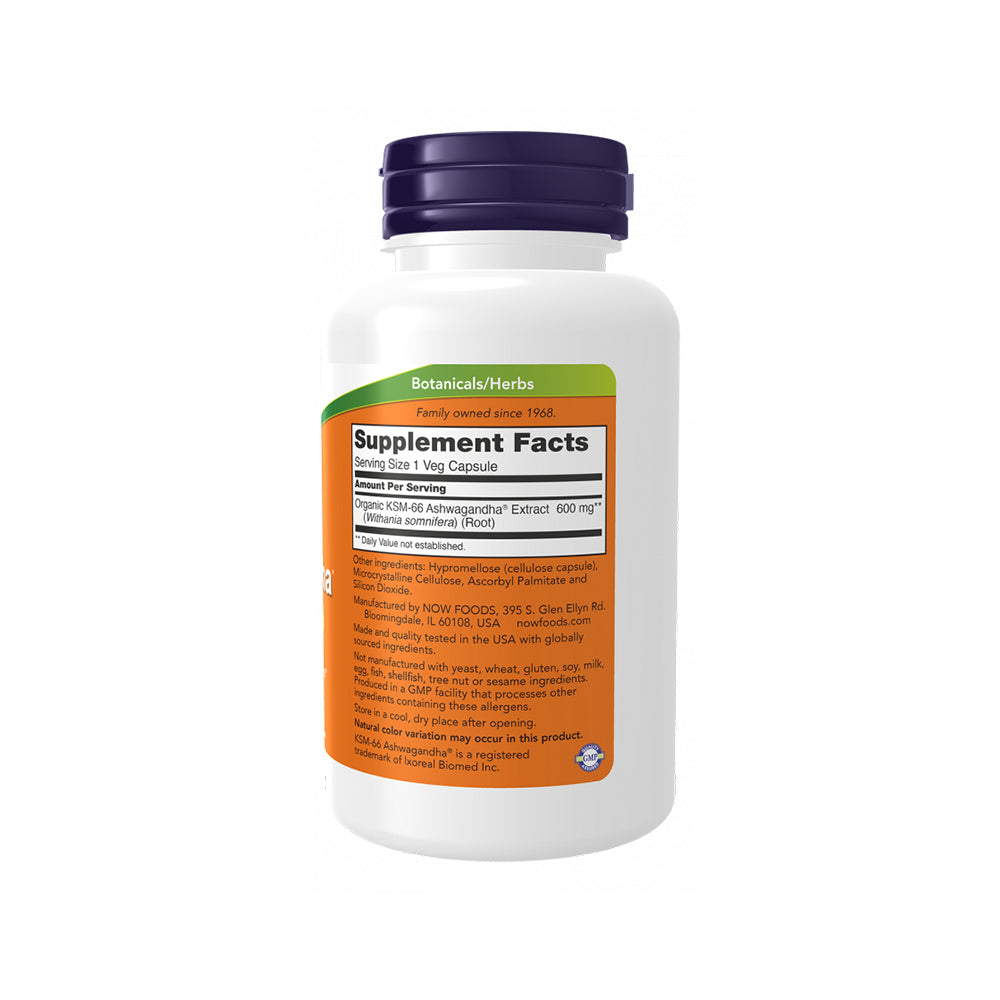 NOW Supplements, KSM-66 Ashwagandha®, Stress and Sleep Support, 90 Veg Capsules Vitamins & Supplements NOW Foods USA
