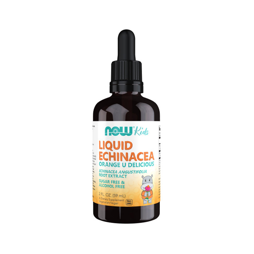 NOW Supplements, Kids Liquid Echinacea with Dropper, Immune System Support, Formulated for Kids, 2oz (59ml) Vitamins & Supplements NOW Foods USA