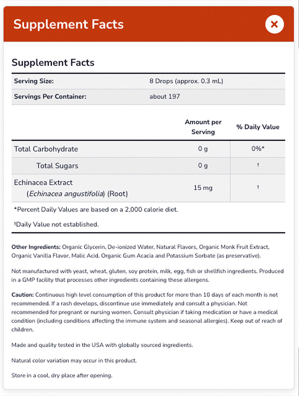 NOW Supplements, Kids Liquid Echinacea with Dropper, Immune System Support, Formulated for Kids, 2oz (59ml) Vitamins & Supplements NOW Foods USA