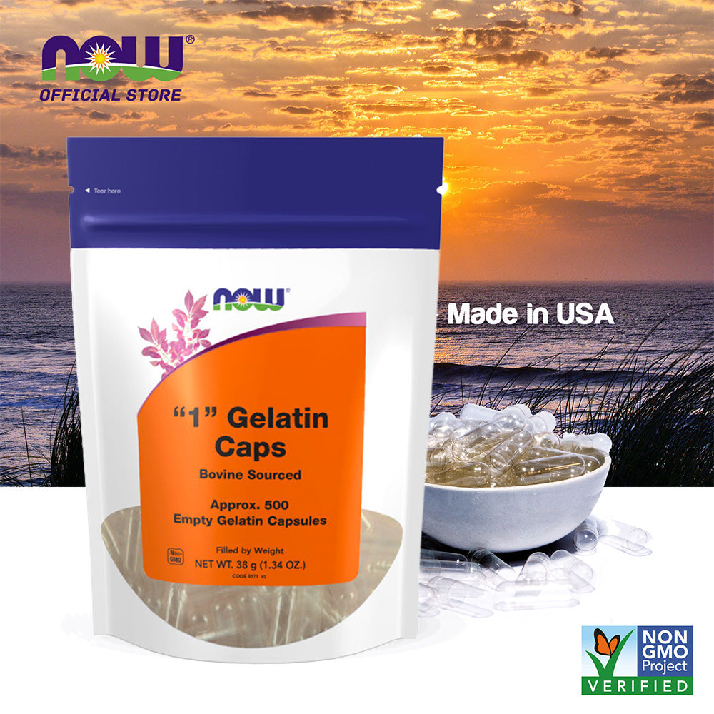 NOW Supplements, Empty Gelatin Capsules,