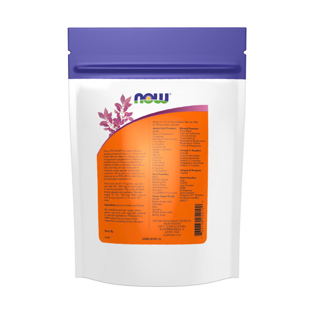 NOW Supplements, Empty Gelatin Capsules, #3, Bovine Sourced, Extra Small Size, Filled by Weight, 1,000 Gel Capsules - Bloom Concept