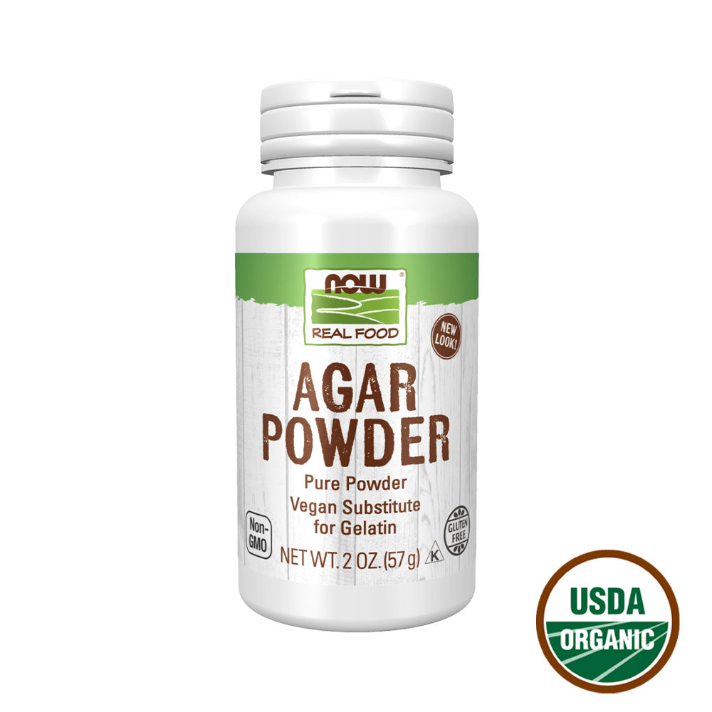 NOW Foods, Agar Pure Powder, Vegetarian Substitute for Gelatin, Gluten-free, Kosher, 2-Ounce (57 g) Natural Foods NOW Foods USA