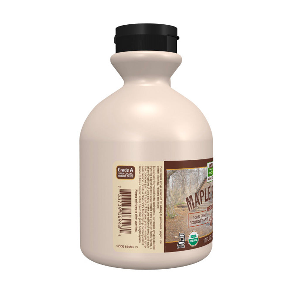 NOW Foods, Certified Organic Maple Syrup, Grade A Dark Color, Certified Non-GMO, Pure, Robust Taste, 16-Ounce (473ml) - Bloom Concept