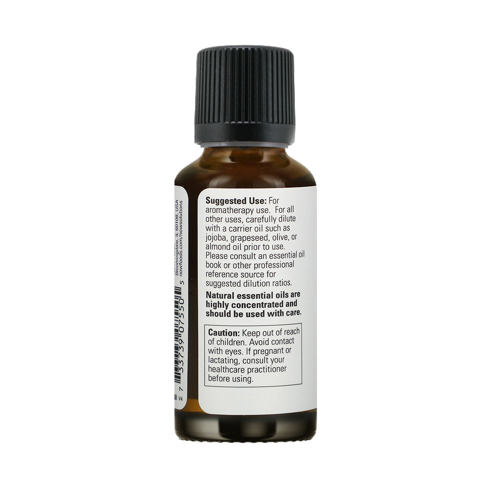 NOW FOODS Essential Oils, Ginger Oil, Spicy Aromatherapy Scent, Steam Distilled, 100% Pure, Vegan, Child Resistant Cap, 1-Ounce (30 ml) - Bloom Concept