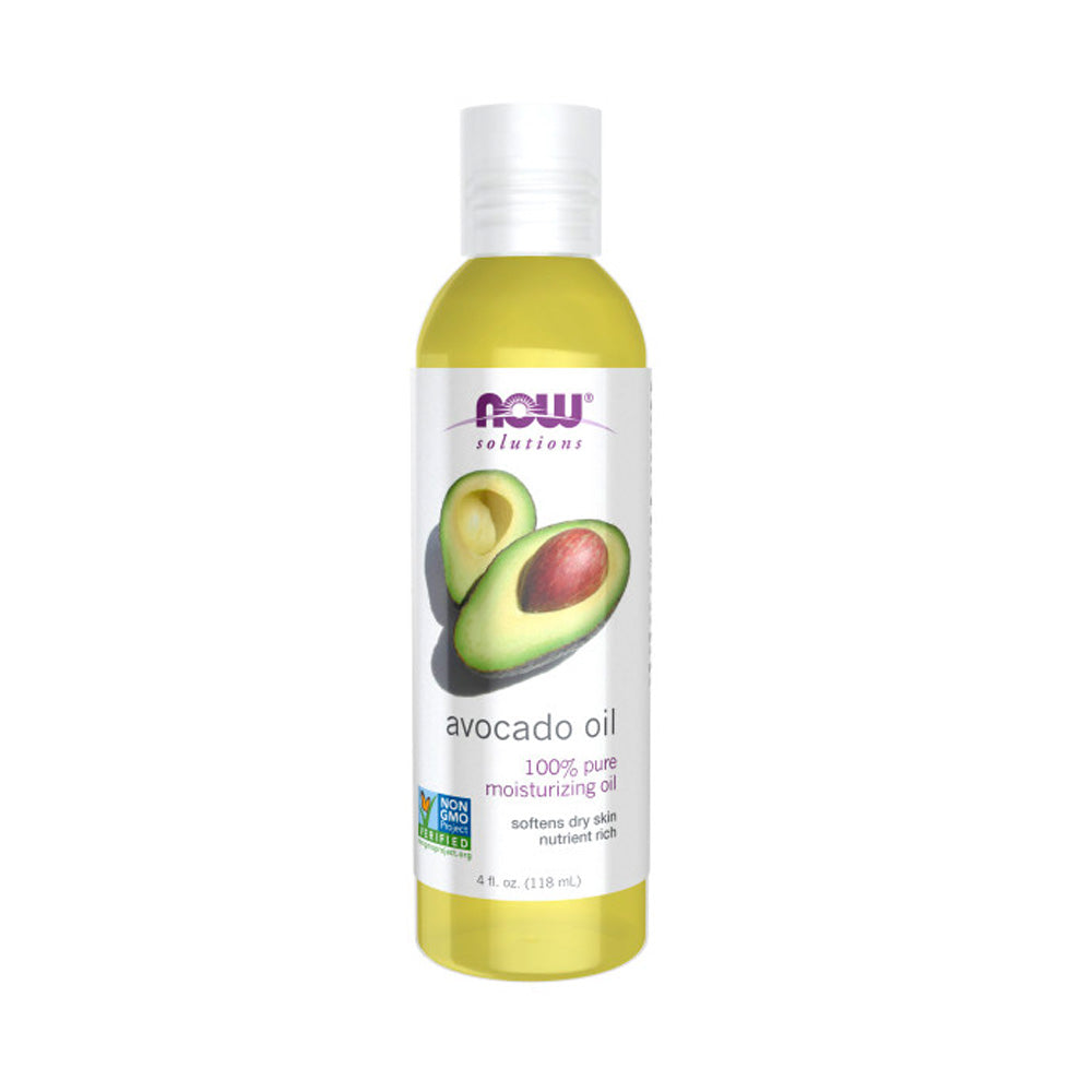 NOW Solutions, Avocado Oil, 100% Pure Moisturizing Oil, Nutrient Rich and Hydrating, 4-Ounce (118ml) Personal Care NOW Foods USA