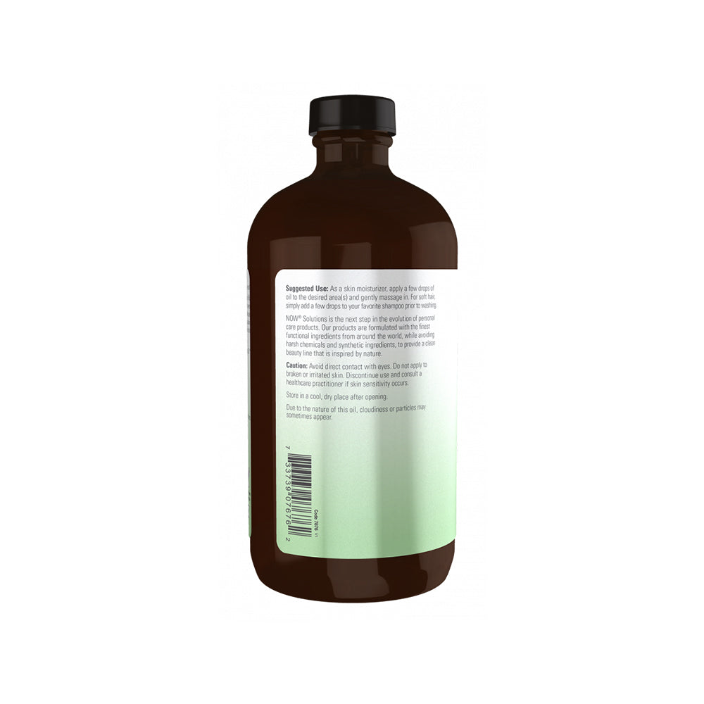 NOW Solutions, Organic Castor Oil, 100% Pure Versatile Skin Care, Multi-Purpose Skin Softener 16oz, (473ml) Personal Care NOW Foods USA