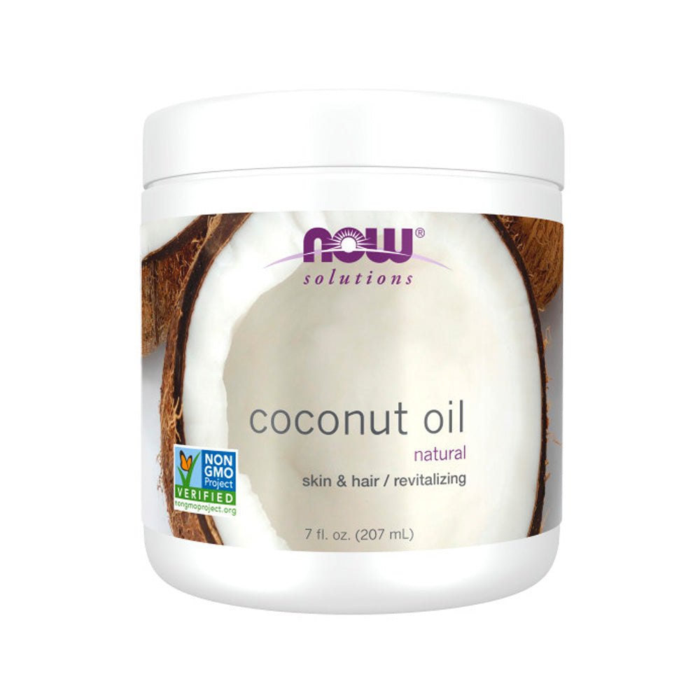 NOW Solutions, Coconut Oil, Naturally Revitalizing for Skin and Hair, Conditioning Moisturizer, 7-Ounce (207ml) Personal Care NOW Foods USA