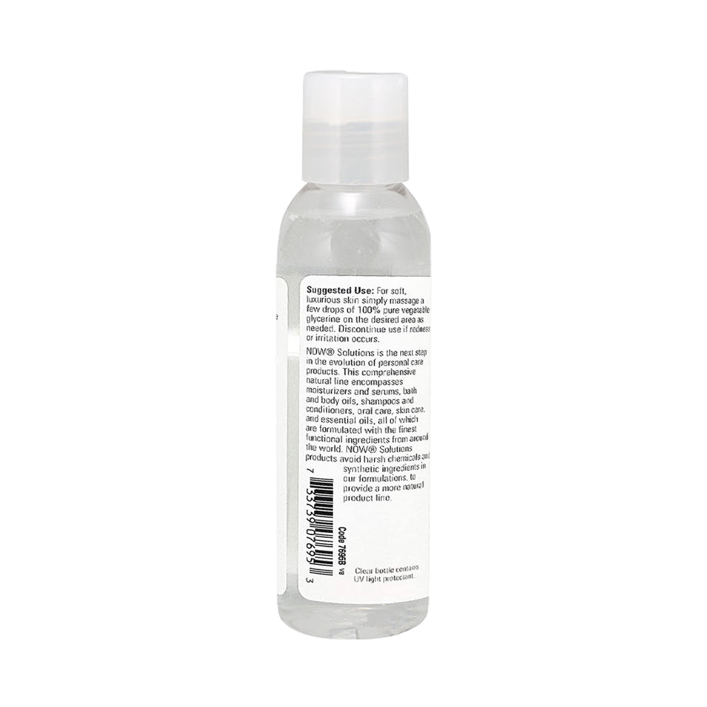 NOW Solutions, Vegetable Glycerin, 100% Pure, Versatile Skin Care, Softening and Moisturizing, 4-Ounce (118ml) Personal Care NOW Foods USA