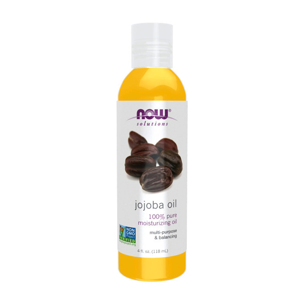 NOW Solutions, Jojoba Oil, 100% Pure Moisturizing, Multi-Purpose Oil for Face, Hair and Body, 4-Ounce (118ml) Personal Care NOW Foods USA