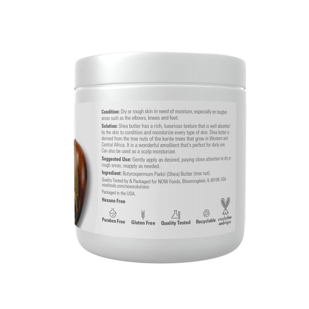 NOW Solutions, Shea Butter, Skin Emollient, Seals in Moisture for Dry Rough Skin, 7-Ounce (207ml) - Bloom Concept