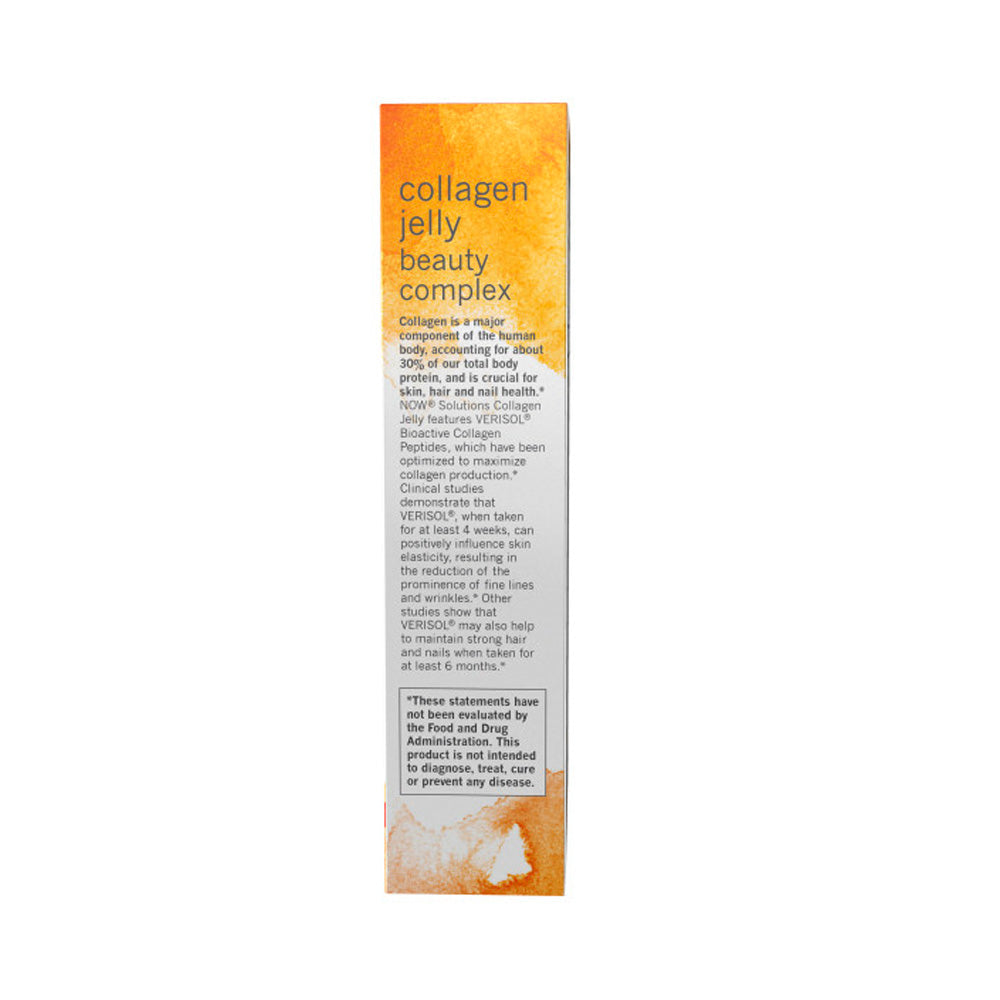 NOW Solutions, Collagen Jelly Beauty Complex, Sweet Orange Flavor, 10 Jelly Sticks Vitamins & Supplements NOW Foods USA