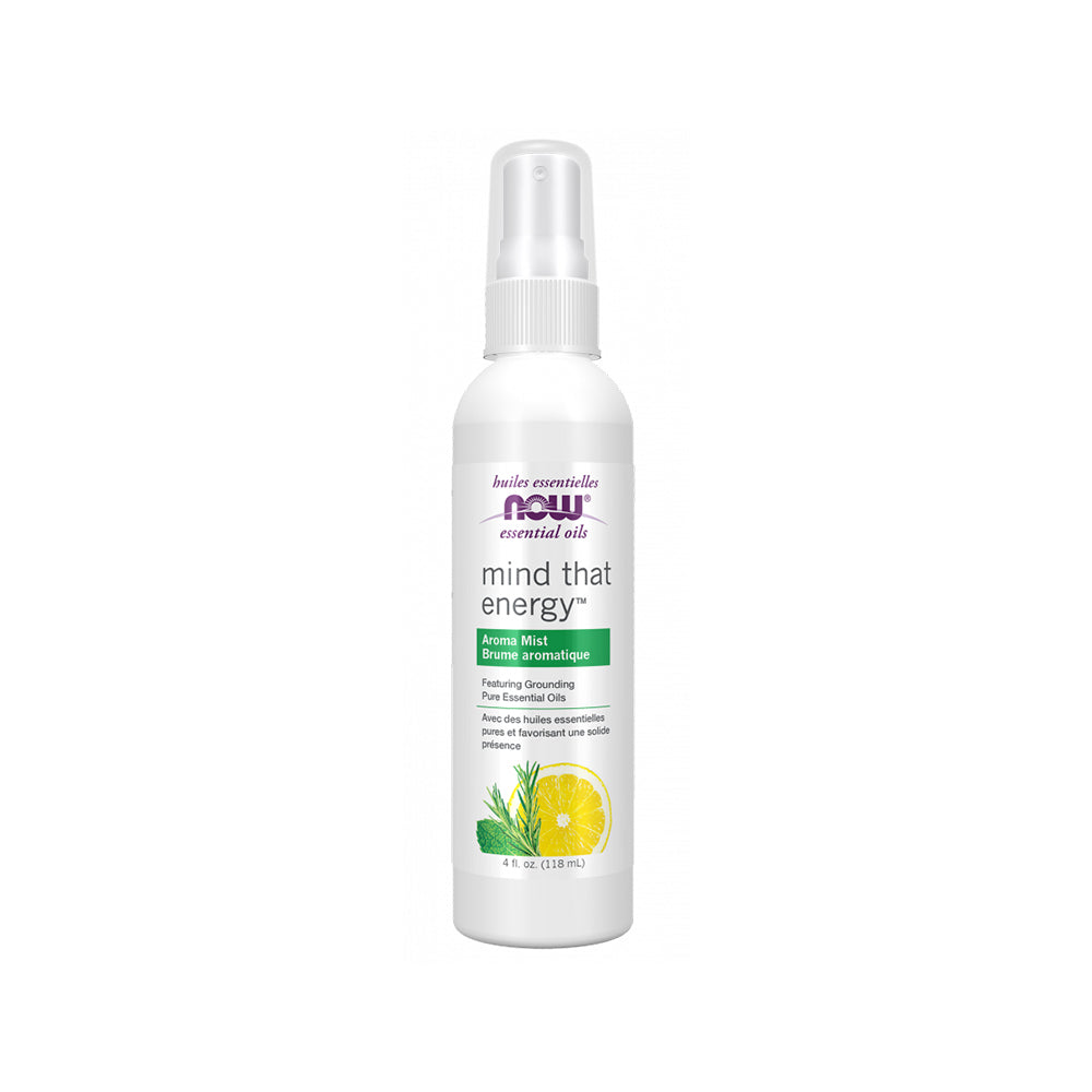NOW Essential Oils, Mind That Energy Aroma Mist 4oz (118ml) Essential oils NOW Foods USA