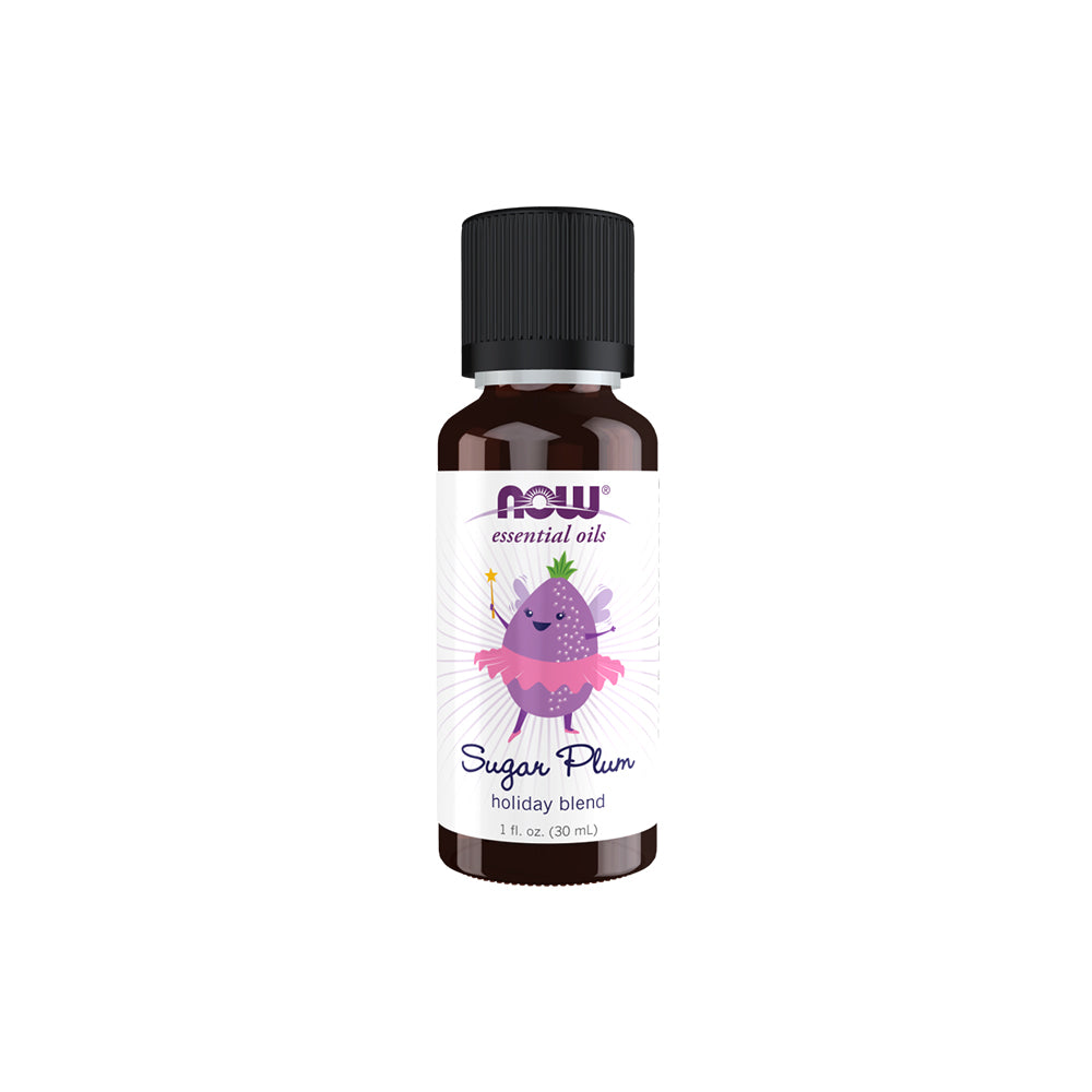 (Best by 09/26) NOW Essential Oils, Sugar Plum Oil Blend, 1 fl. oz. (30ml) Essential oils NOW Foods USA