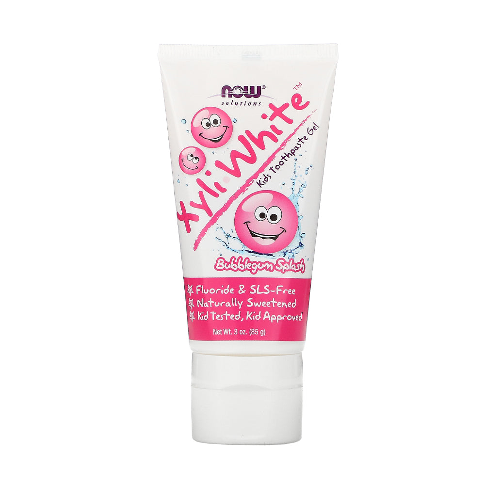 NOW Solutions, Xyliwhite™ Toothpaste Gel for Kids, Bubblegum Splash Flavor, Kid Approved! 3-Ounce, packaging may vary Personal Care NOW Foods USA