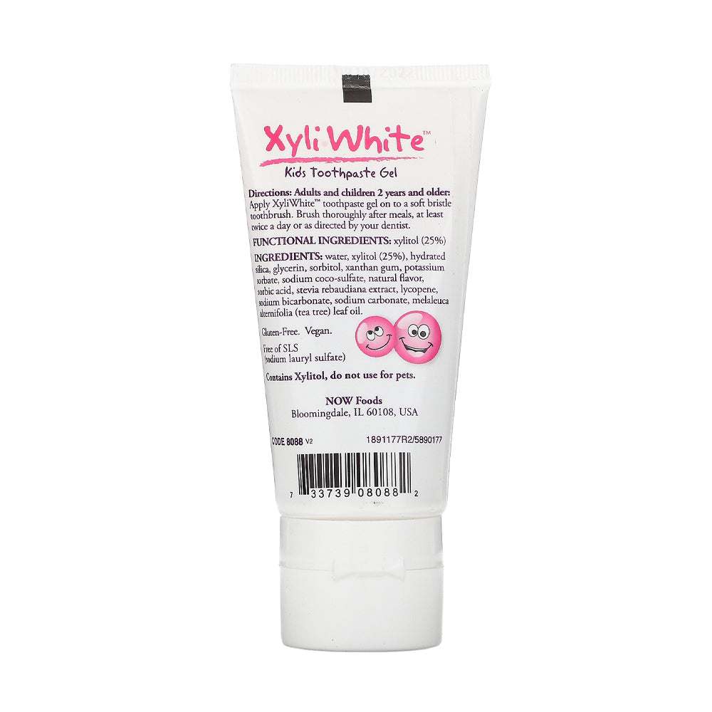 NOW Solutions, Xyliwhite™ Toothpaste Gel for Kids, Bubblegum Splash Flavor, Kid Approved! 3-Ounce, packaging may vary Personal Care NOW Foods USA