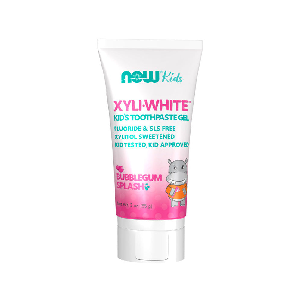 (最佳截止时间为 05/24)NOW Solutions,Xyliwhite™ 儿童牙膏凝胶,泡泡糖飞溅口味,儿童认可! 3 盎司,包装可能有所不同