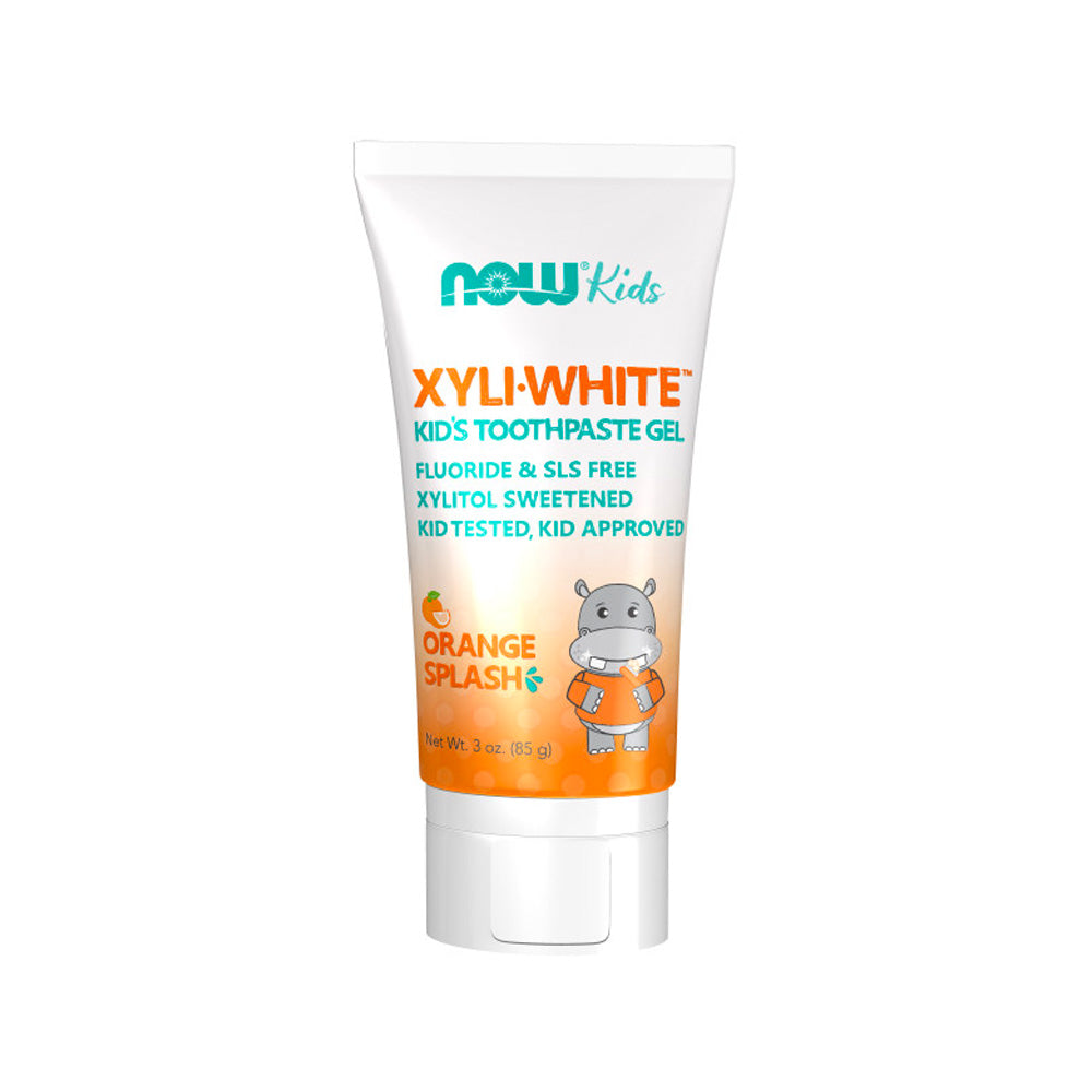 NOW Solutions, Xyliwhite Toothpaste Gel for Kids, Orange Splash Flavor, Kid Approved! 3-Ounce, packaging may vary (85 g)