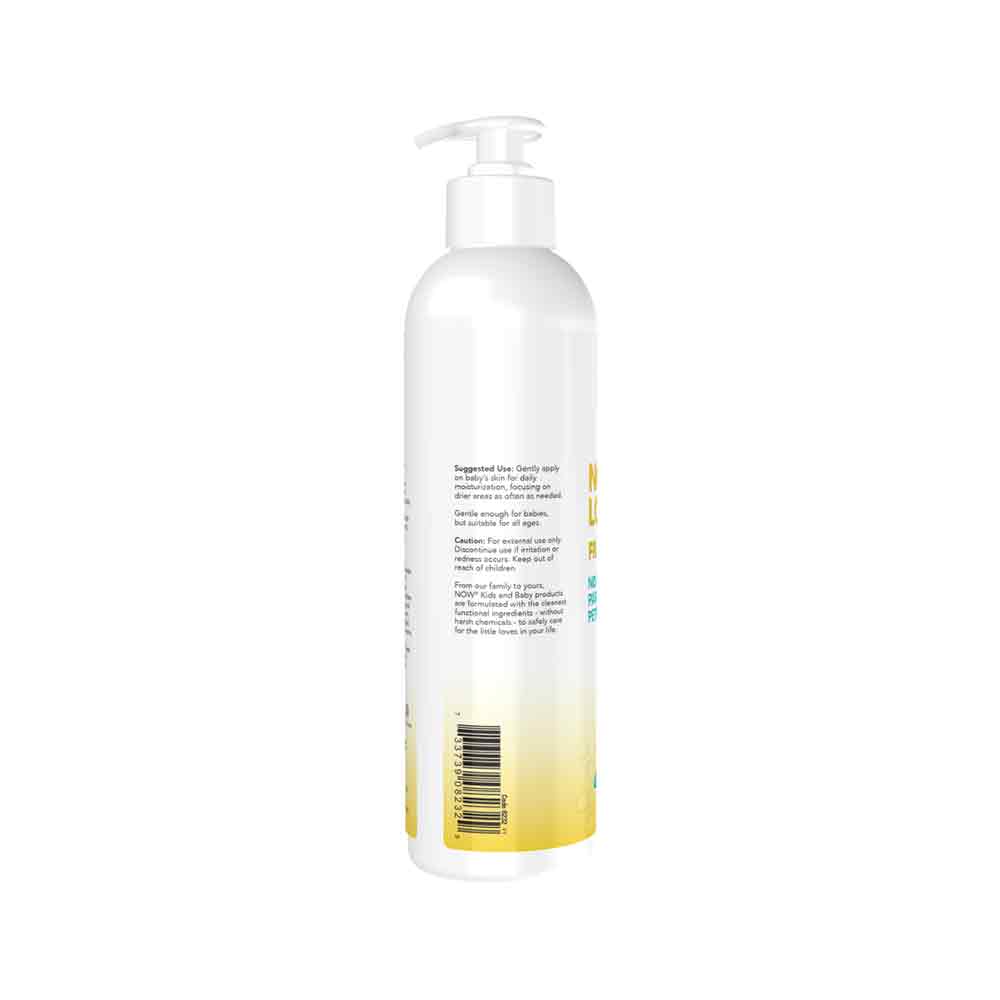 NOW Baby, Nourishing Baby Lotion, Fragrance Free, Paraben Free, 8 Fluid Ounces (237ml) Personal Care NOW Foods USA