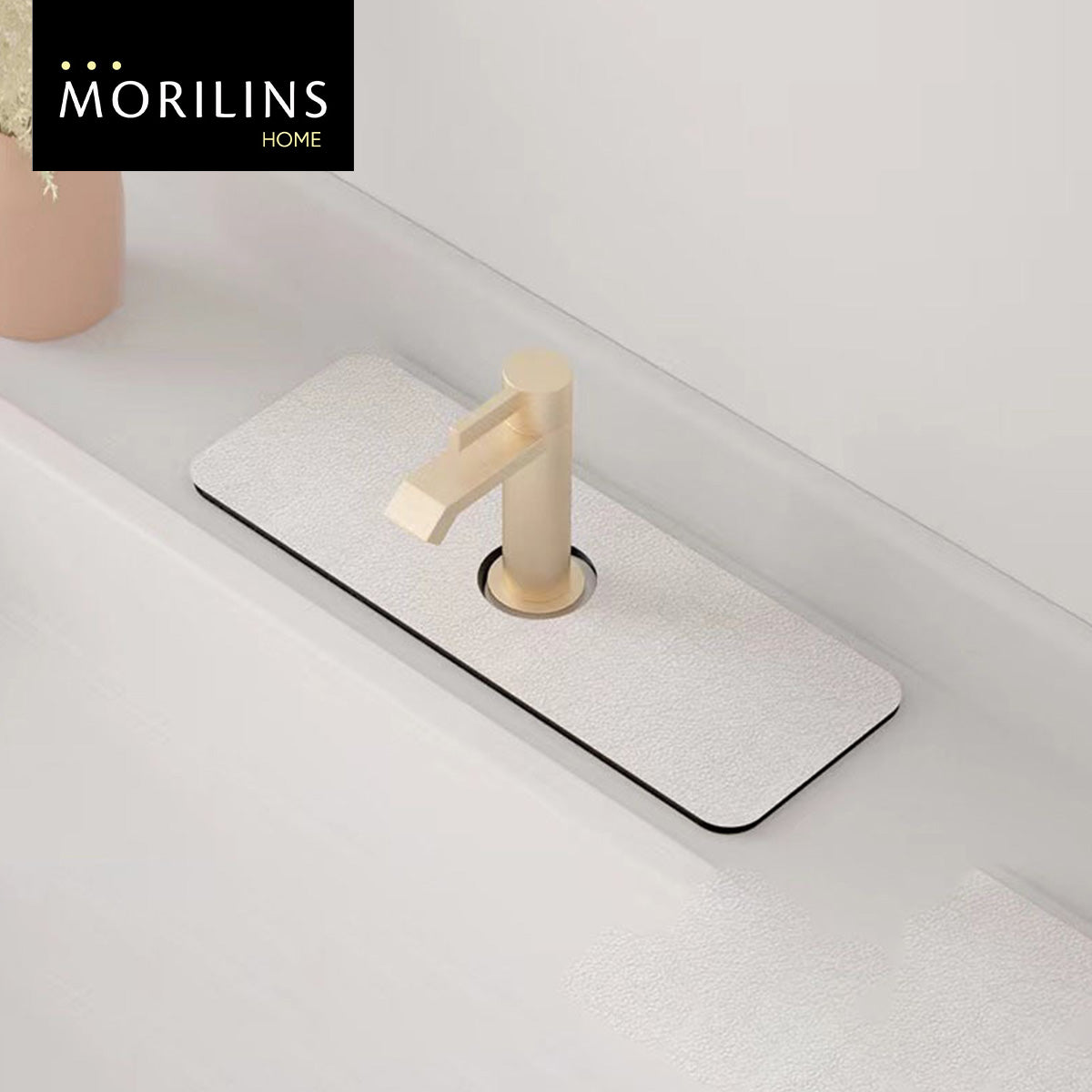 [Morilins Home] Soft Diatomaceous Earth Absorbent Mat for Kitchen/Bathroom Faucet, Fast Drying, Non-Slip, mould-resistant, splash-proof, 38x14cm - Bloom Concept