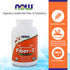 NOW Supplements, Fiber-3, Certified Organic, Non-GMO Project Verified, Psyllium Free, with Organic Golden Flax Meal, Acacia & Inulin, 16-Ounce (454 g) Vitamins & Supplements NOW Foods USA