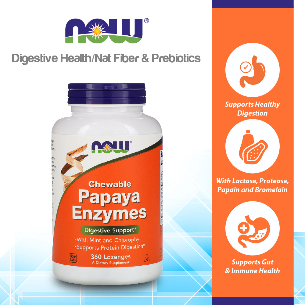 NOW Supplements, Plant Enzymes with Lactase, Protease, Papain and Bromelain, 120 Veg Capsules Vitamins & Supplements NOW Foods USA